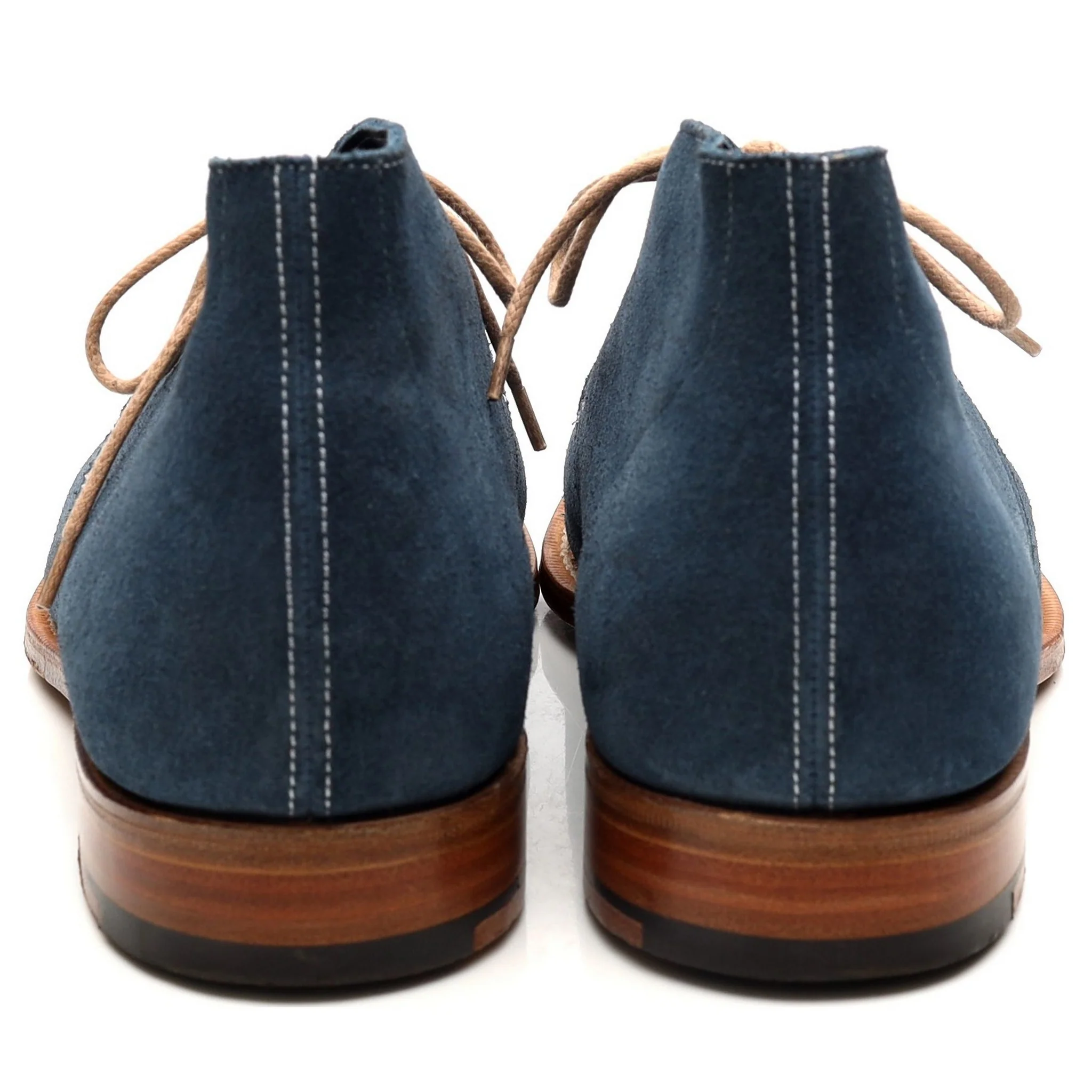 'Sahara' Blue Suede Chukka Boots UK 8.5 F - Image 4