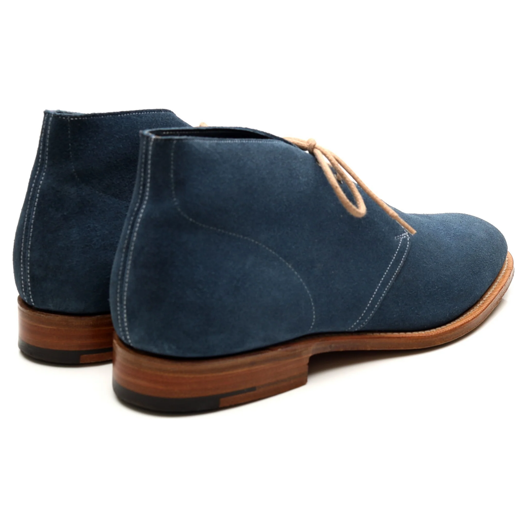 'Sahara' Blue Suede Chukka Boots UK 8.5 F - Image 5