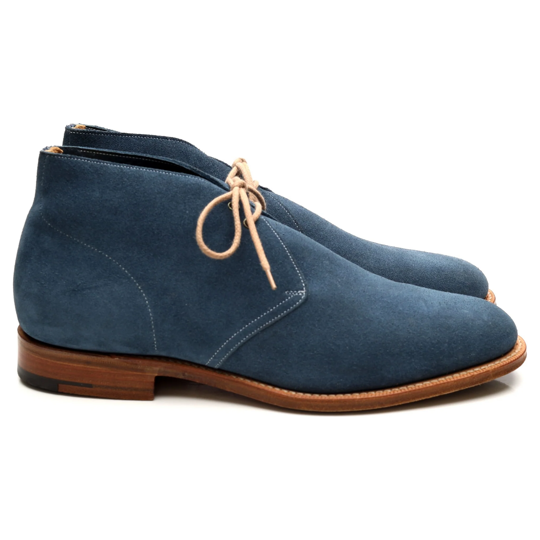'Sahara' Blue Suede Chukka Boots UK 8.5 F - Image 6