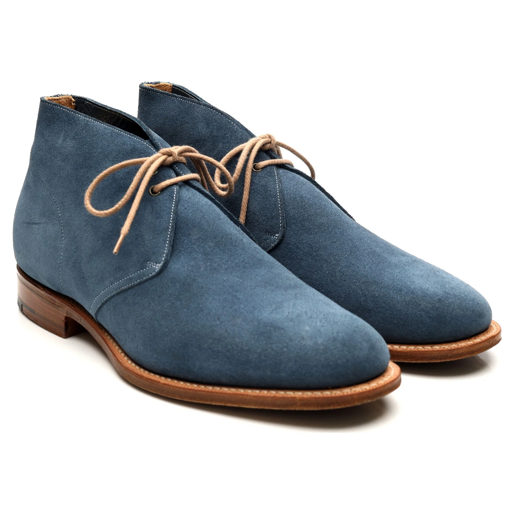 'Sahara' Blue Suede Chukka Boots UK 8.5 F - Image 7