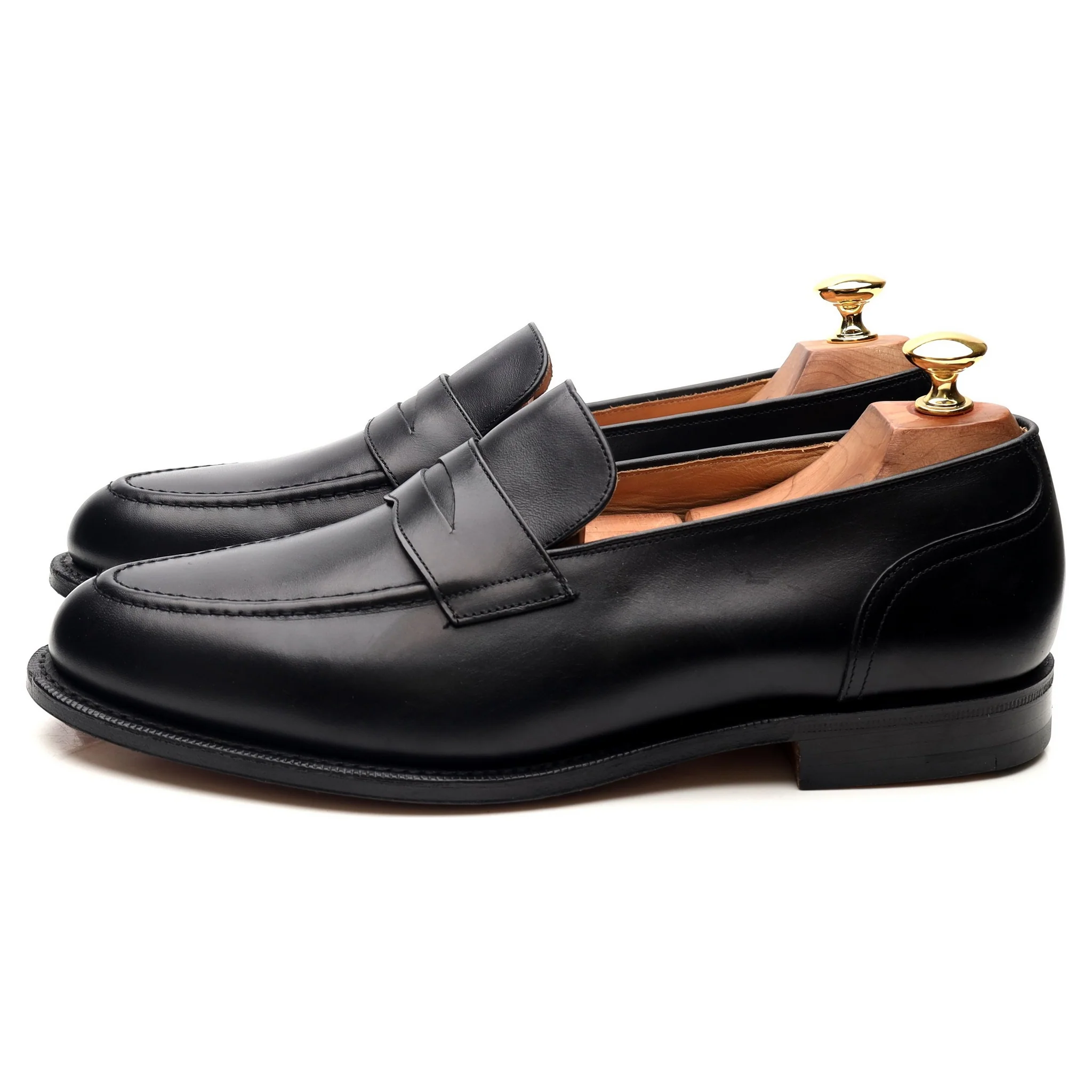 'Salisbury' Black Leather Loafers UK 9 G - Image 2