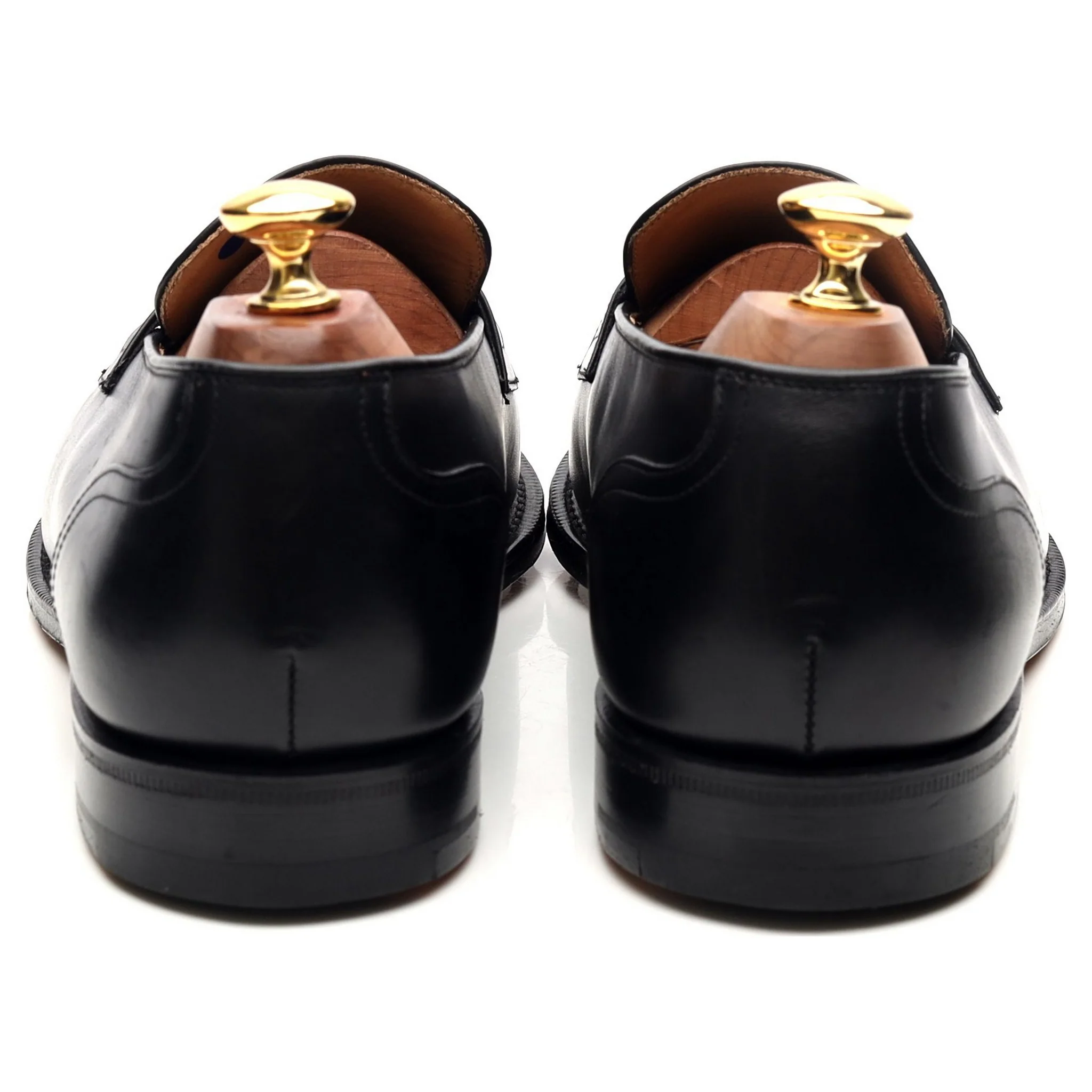 'Salisbury' Black Leather Loafers UK 9 G - Image 4