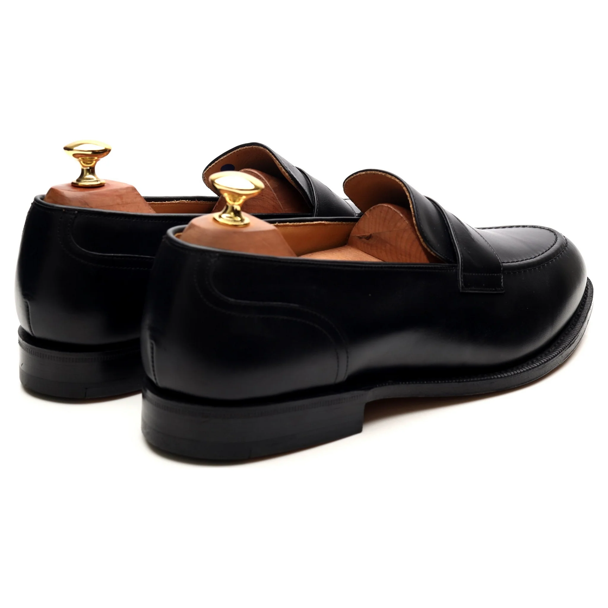 'Salisbury' Black Leather Loafers UK 9 G - Image 5