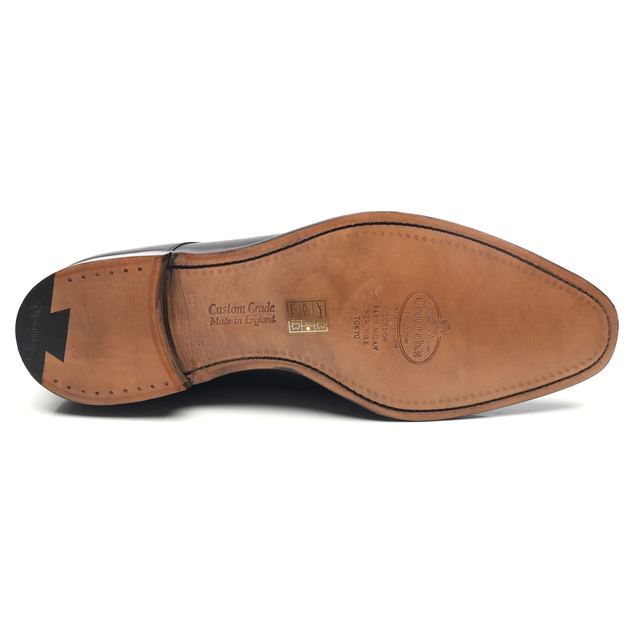 'Sawley' Black Leather Derby UK 10.5 G - Image 11