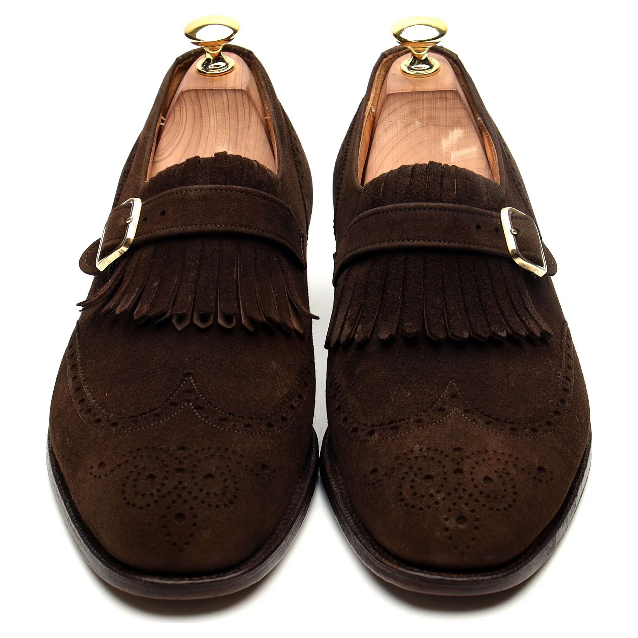 'Stafford' Brown Suede Monk Strap UK 8 F - Image 9