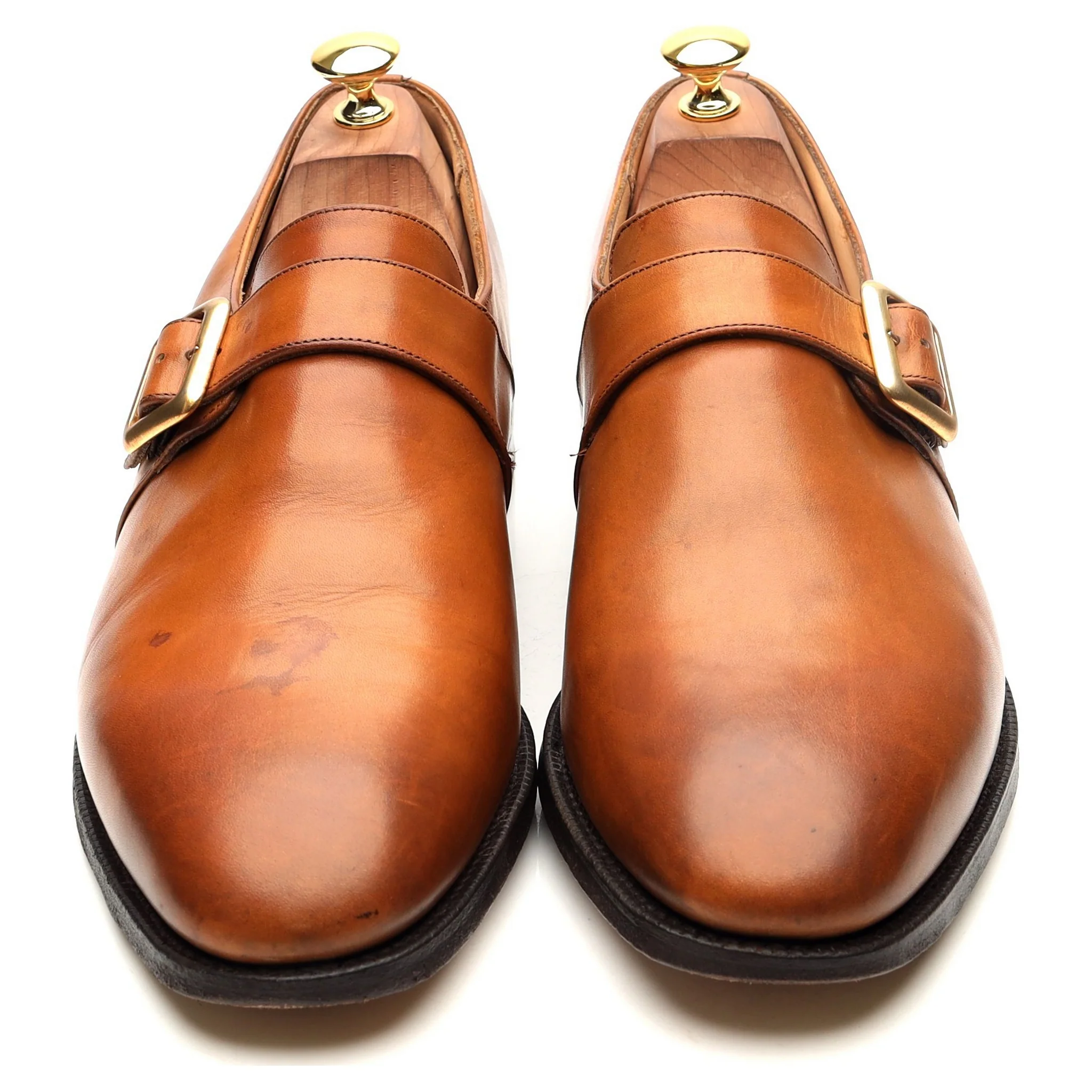 'Sydney' Tan Brown Leather Monk Strap UK 10.5 G - Image 10