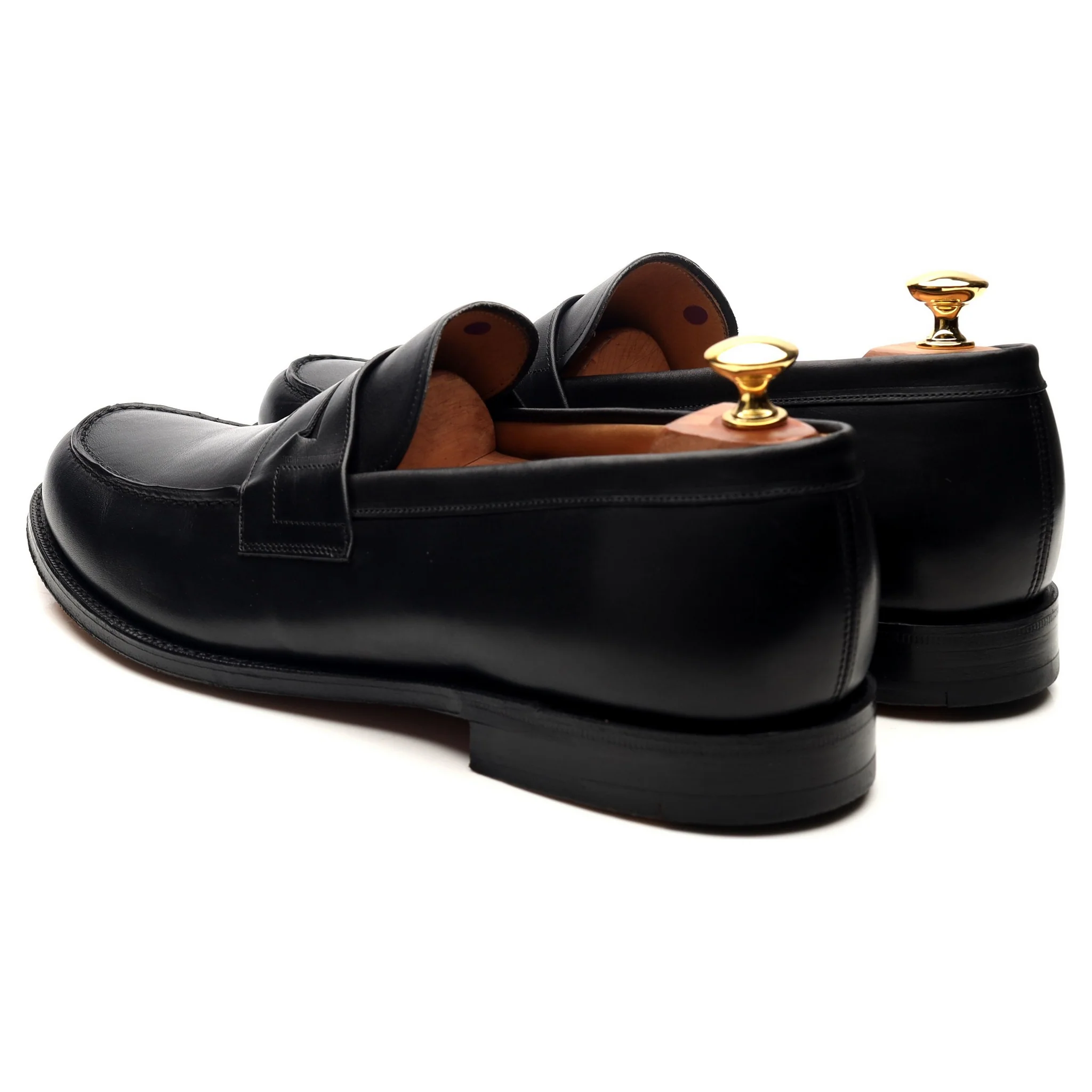 'Wesley' Brown Leather Loafers UK 10.5 F - Image 3