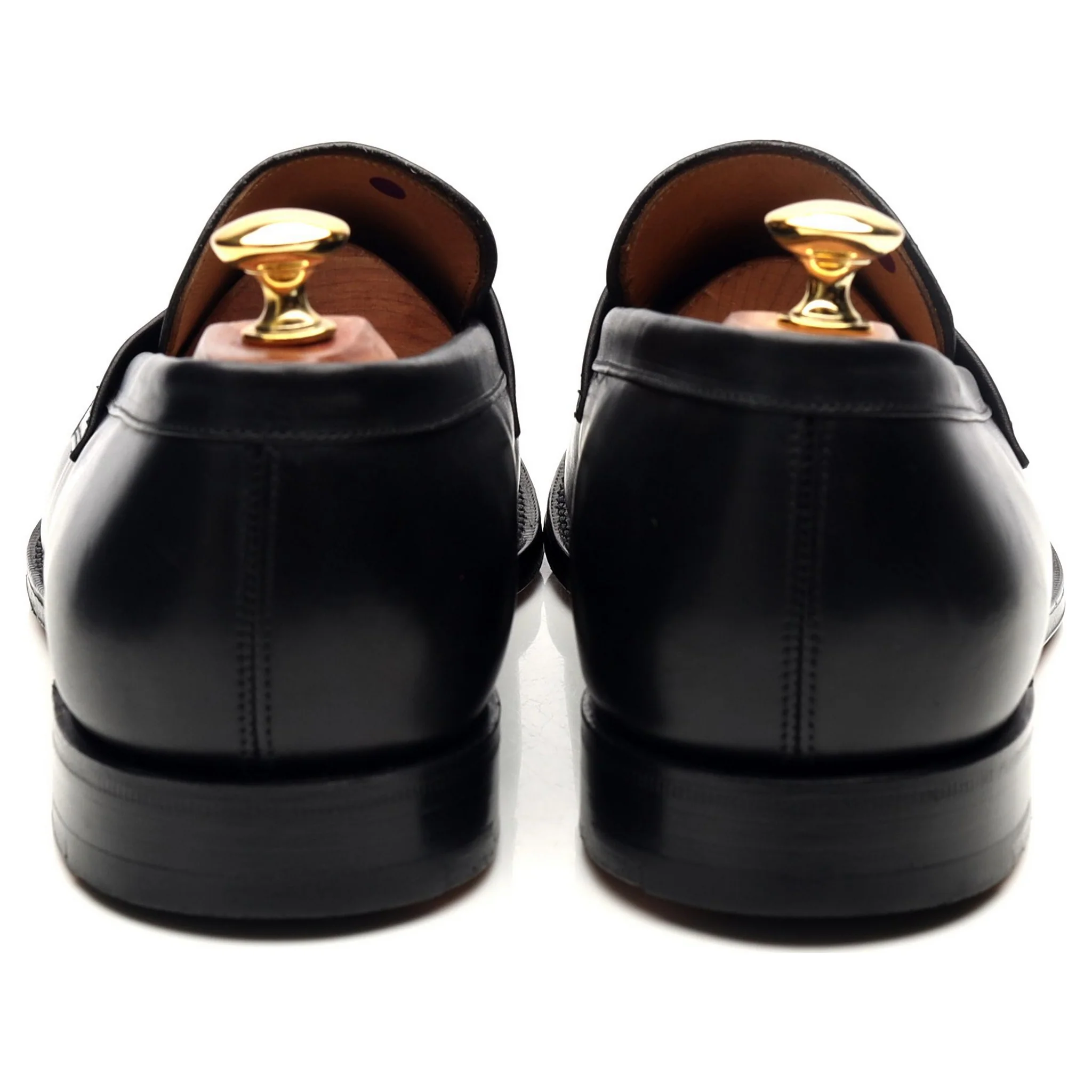 'Wesley' Brown Leather Loafers UK 10.5 F - Image 4