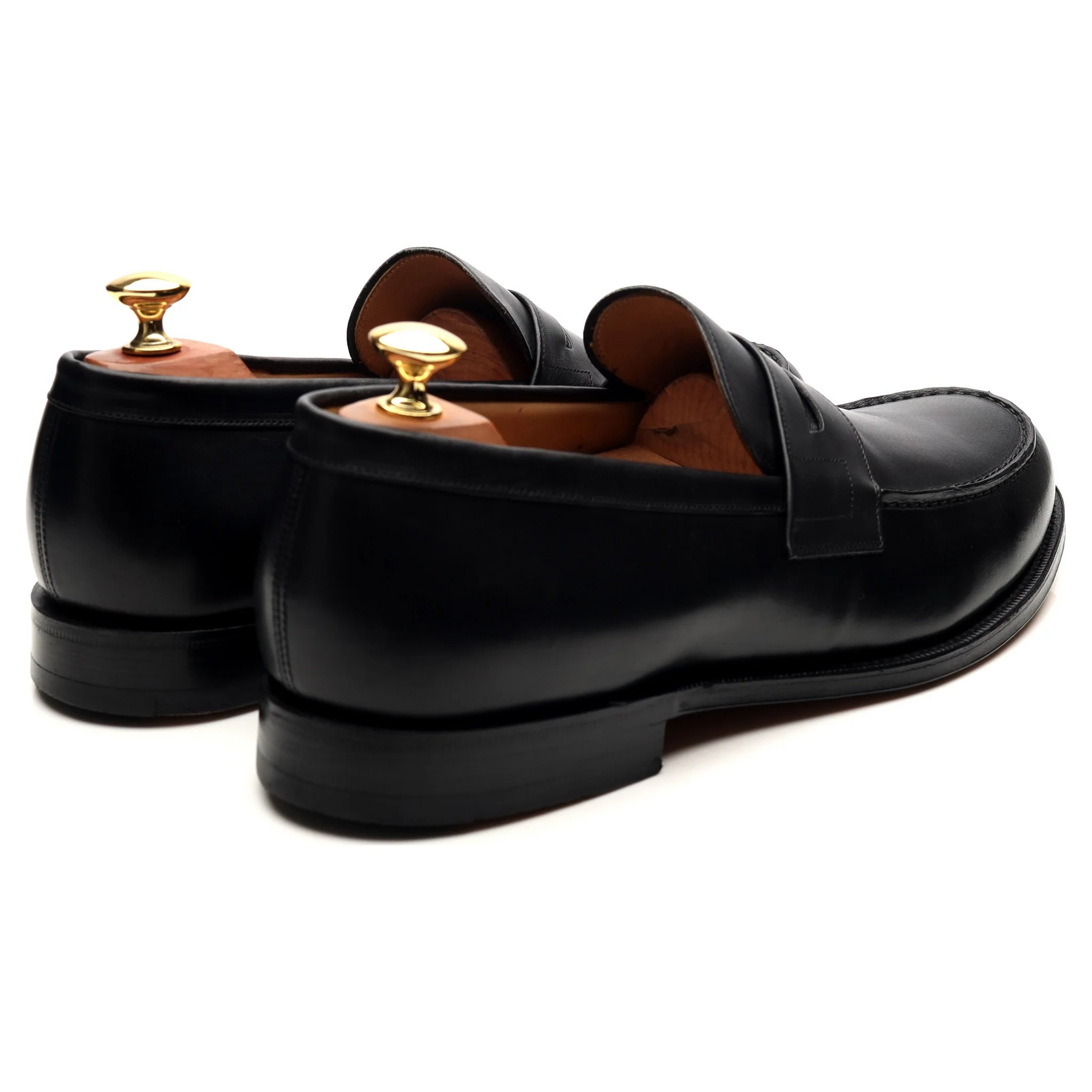 'Wesley' Brown Leather Loafers UK 10.5 F - Image 5