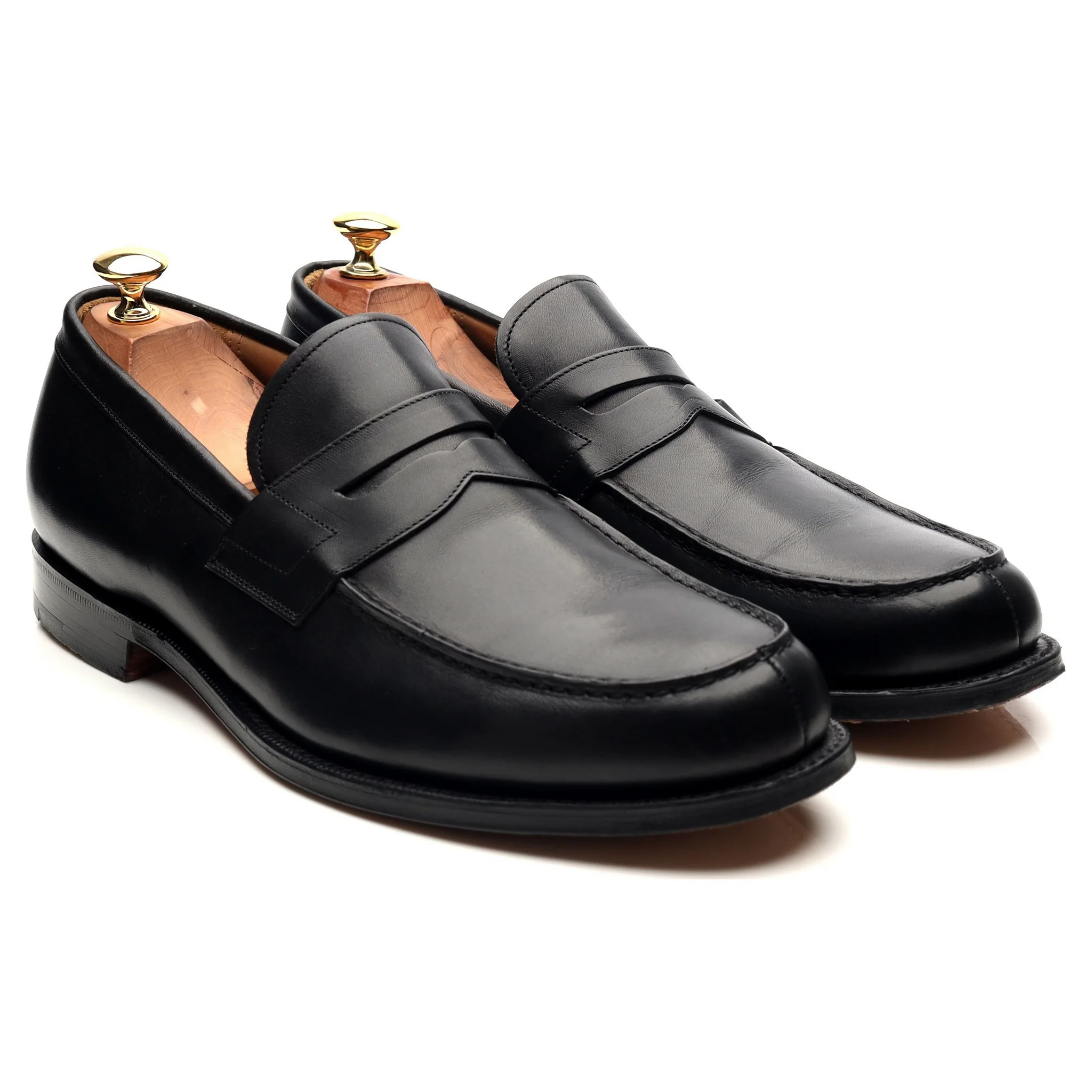 'Wesley' Brown Leather Loafers UK 10.5 F - Image 7