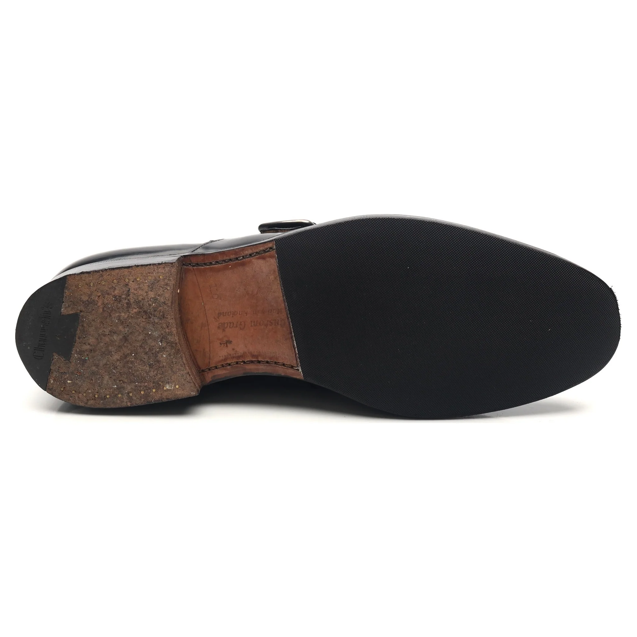 'Westbury' Black Leather Monk Strap UK 11 F - Image 11