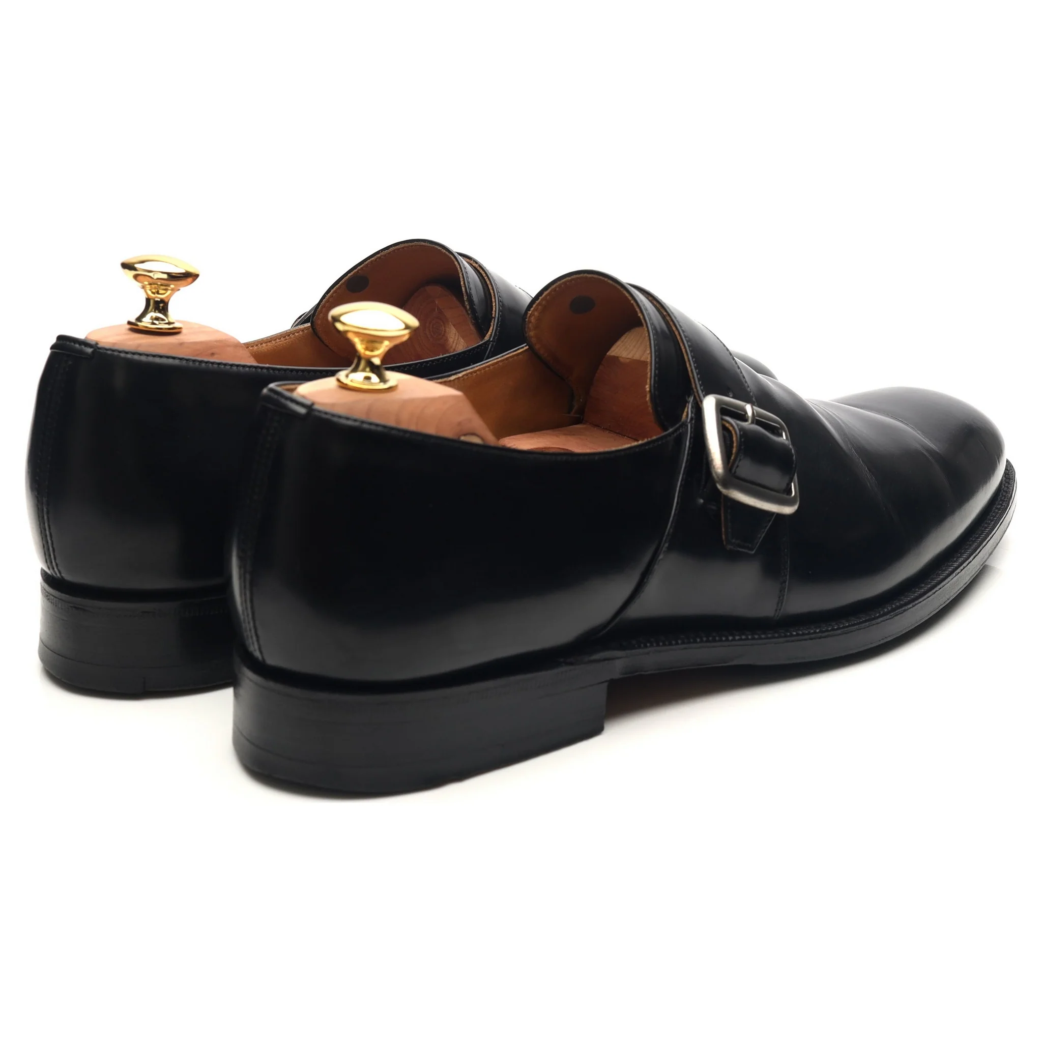 'Westbury' Black Leather Monk Strap UK 11 F - Image 5