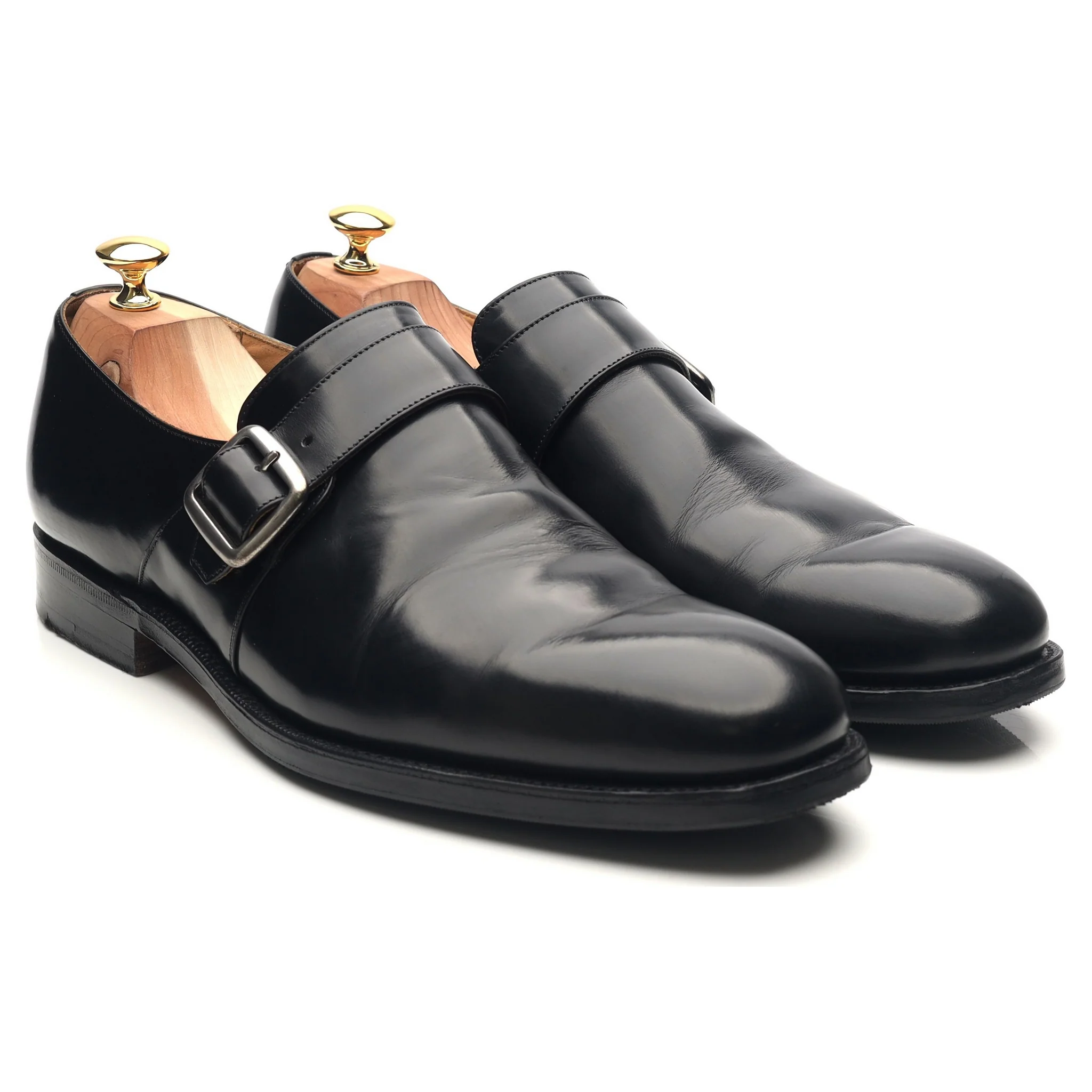 'Westbury' Black Leather Monk Strap UK 11 F - Image 7