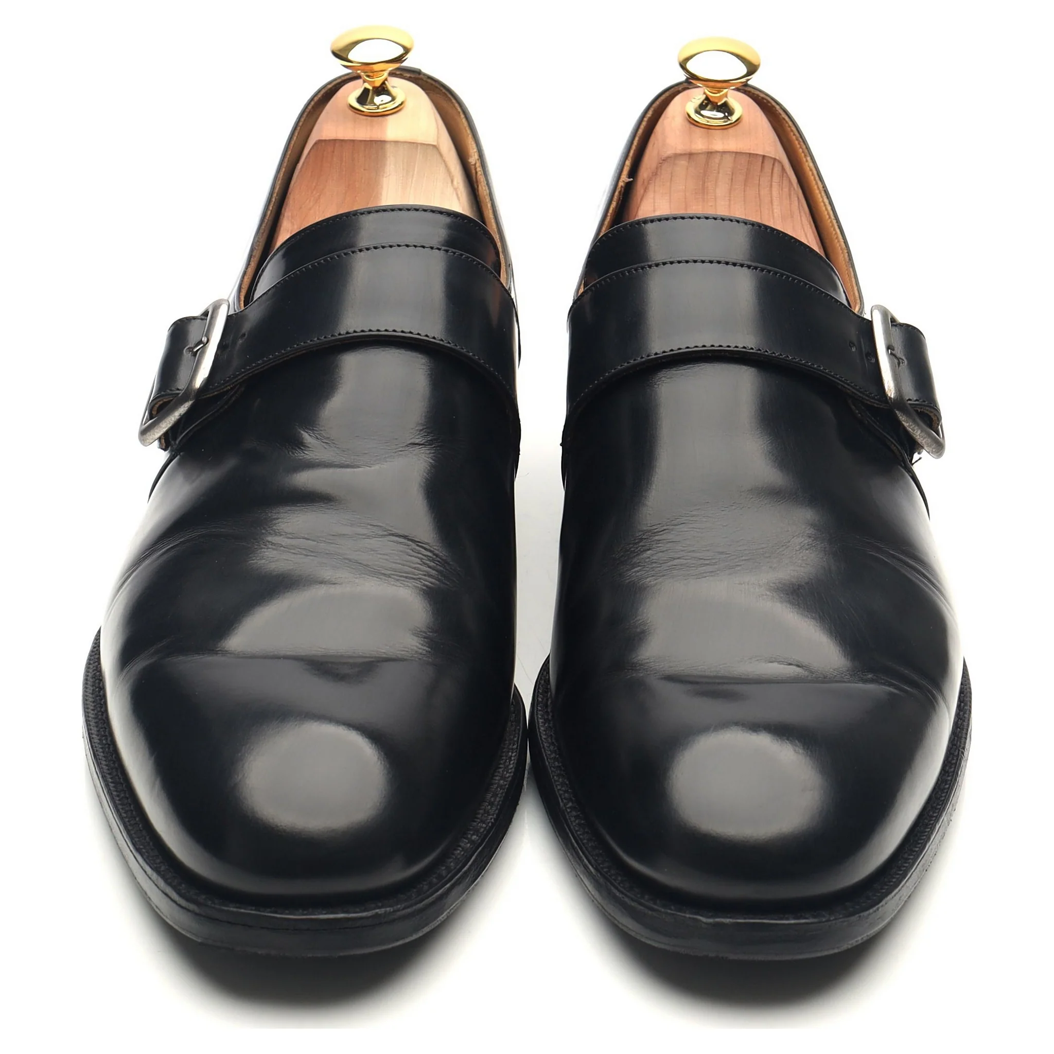 'Westbury' Black Leather Monk Strap UK 11 F - Image 9