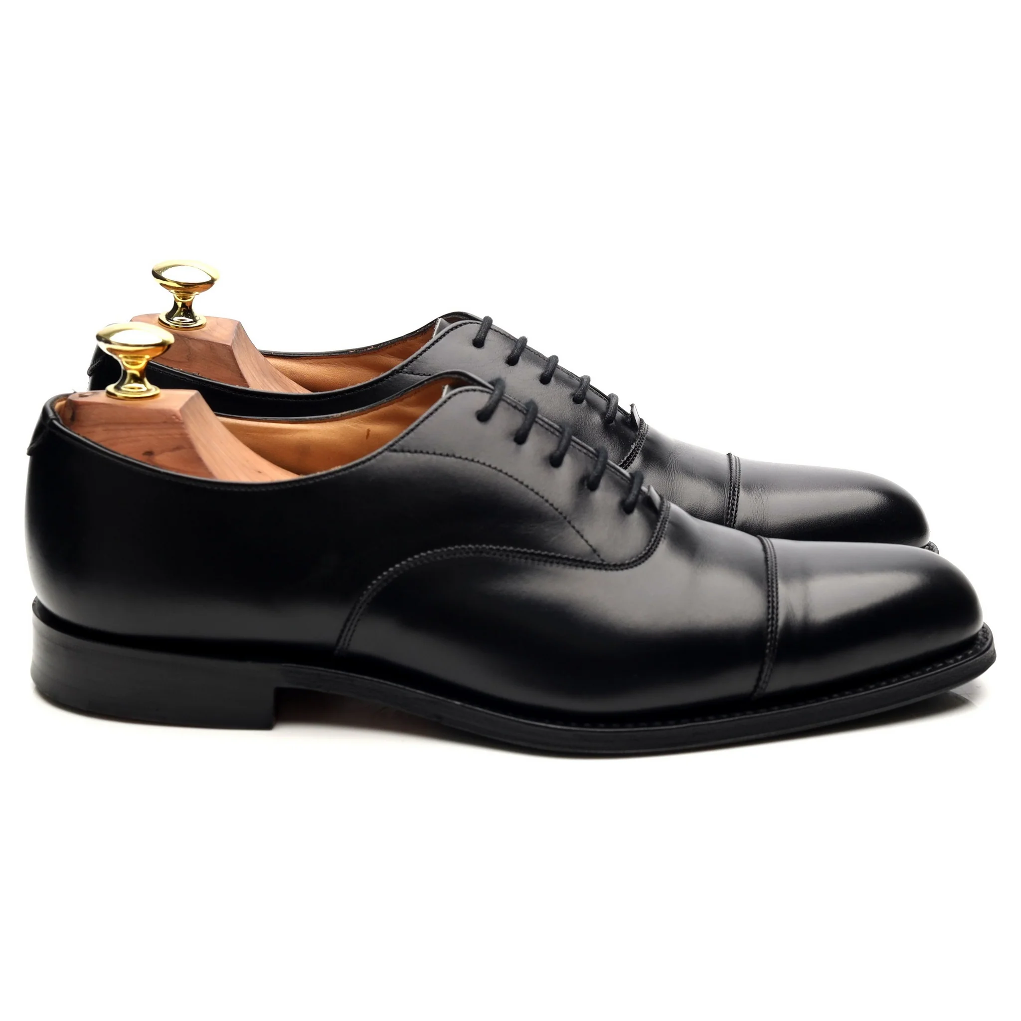 'Westerham' Black Leather Oxford UK 7 F - Image 6