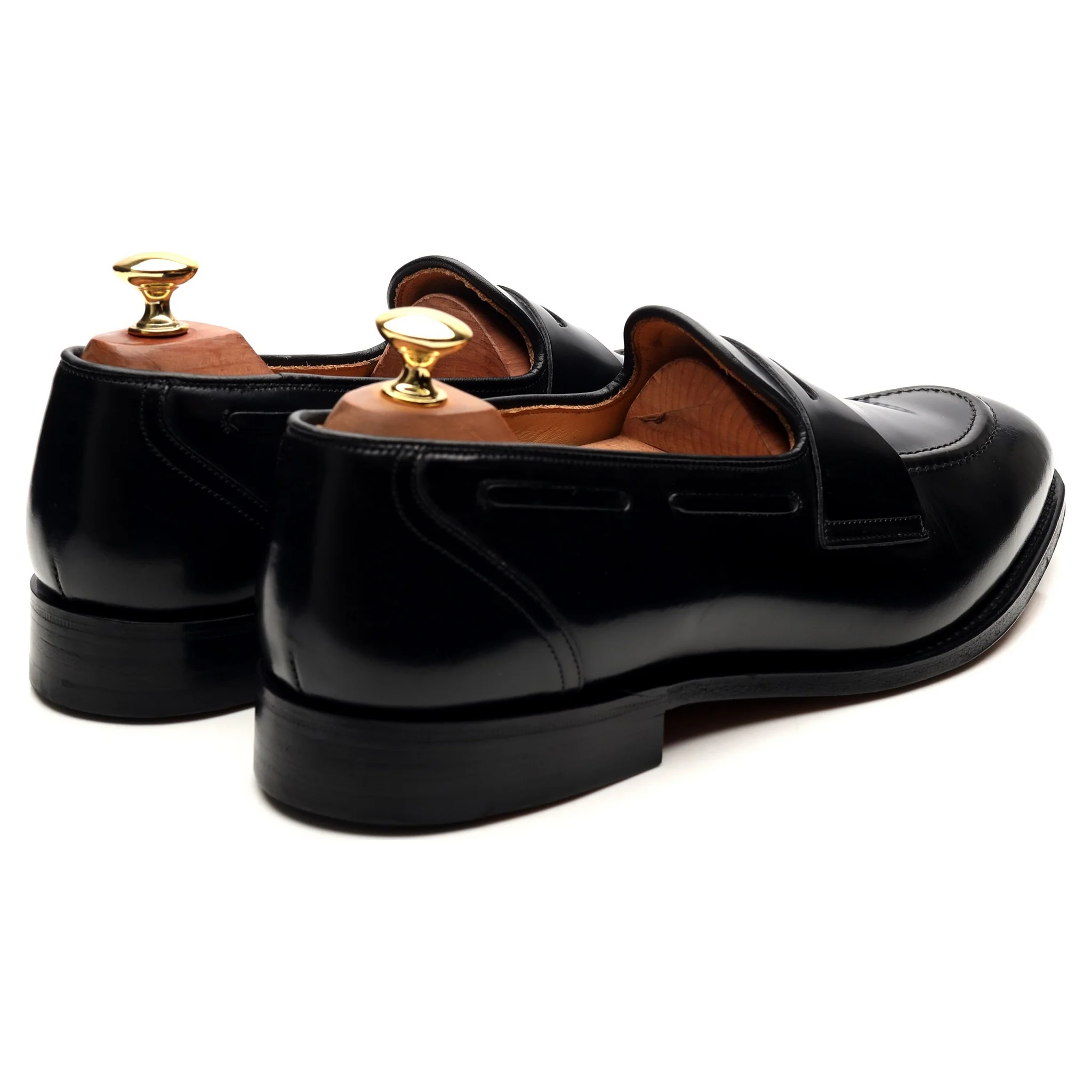 'Widnes' Black Leather Loafers UK 9.5 G - Image 5