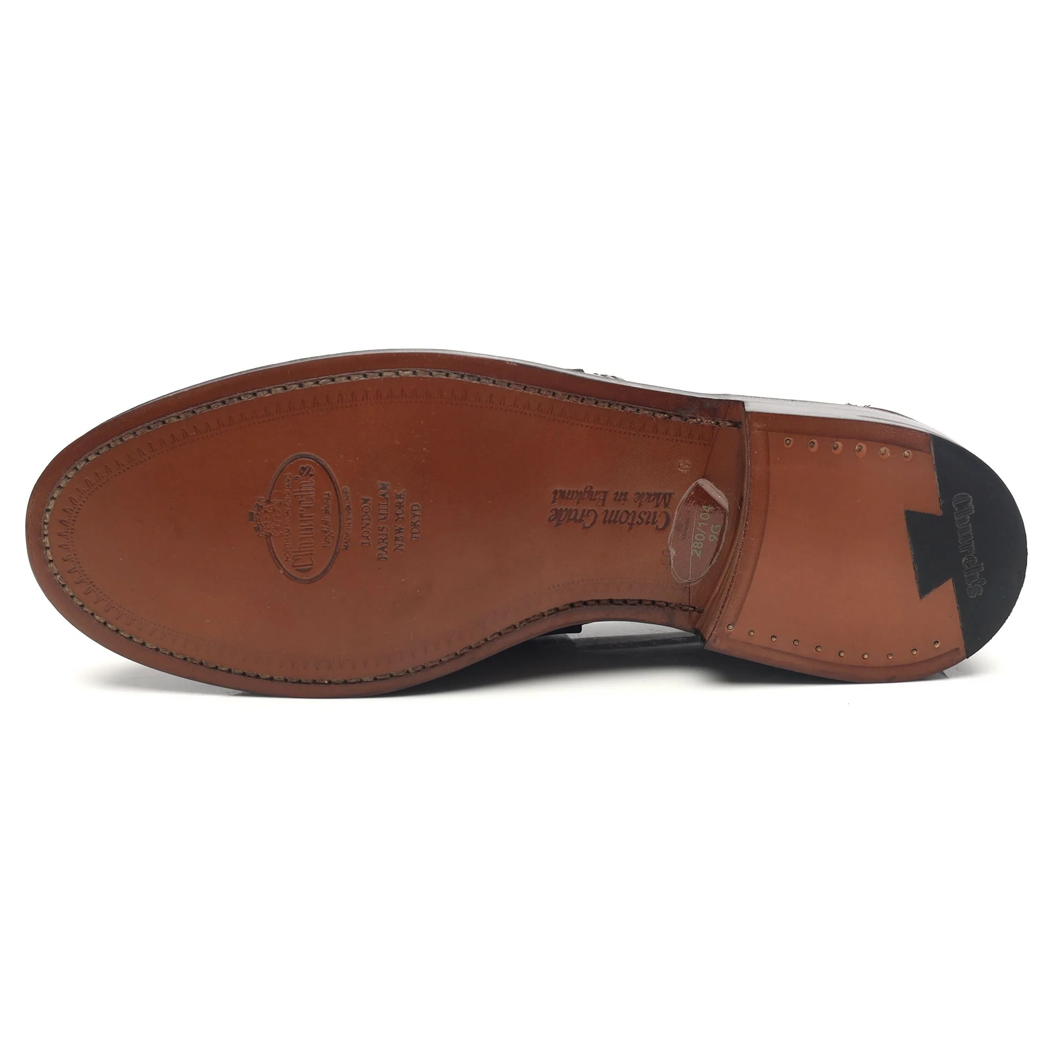 'Willenhall' Brown Leather Loafers UK 9 G - Image 10