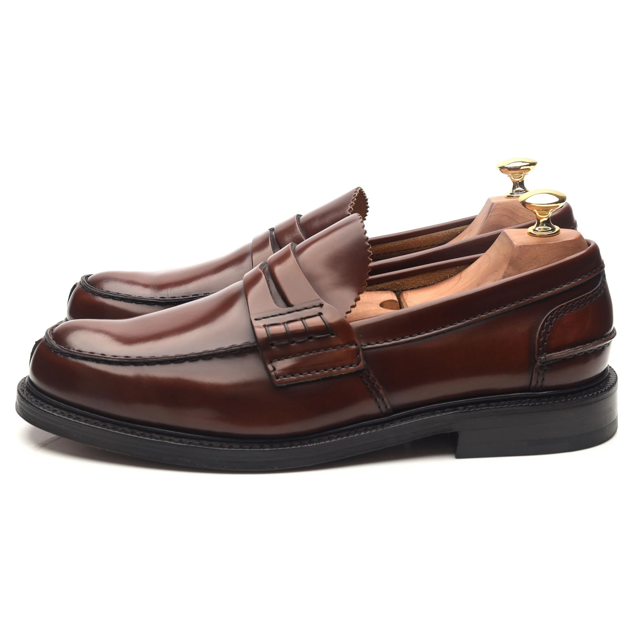 'Willenhall' Brown Leather Loafers UK 9 G - Image 2