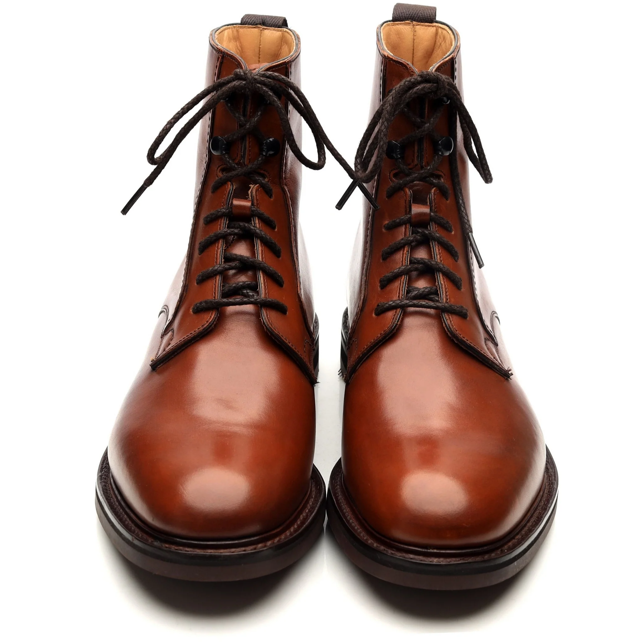 'Wootton' Tan Brown Leather Boots UK 9.5 F - Image 9