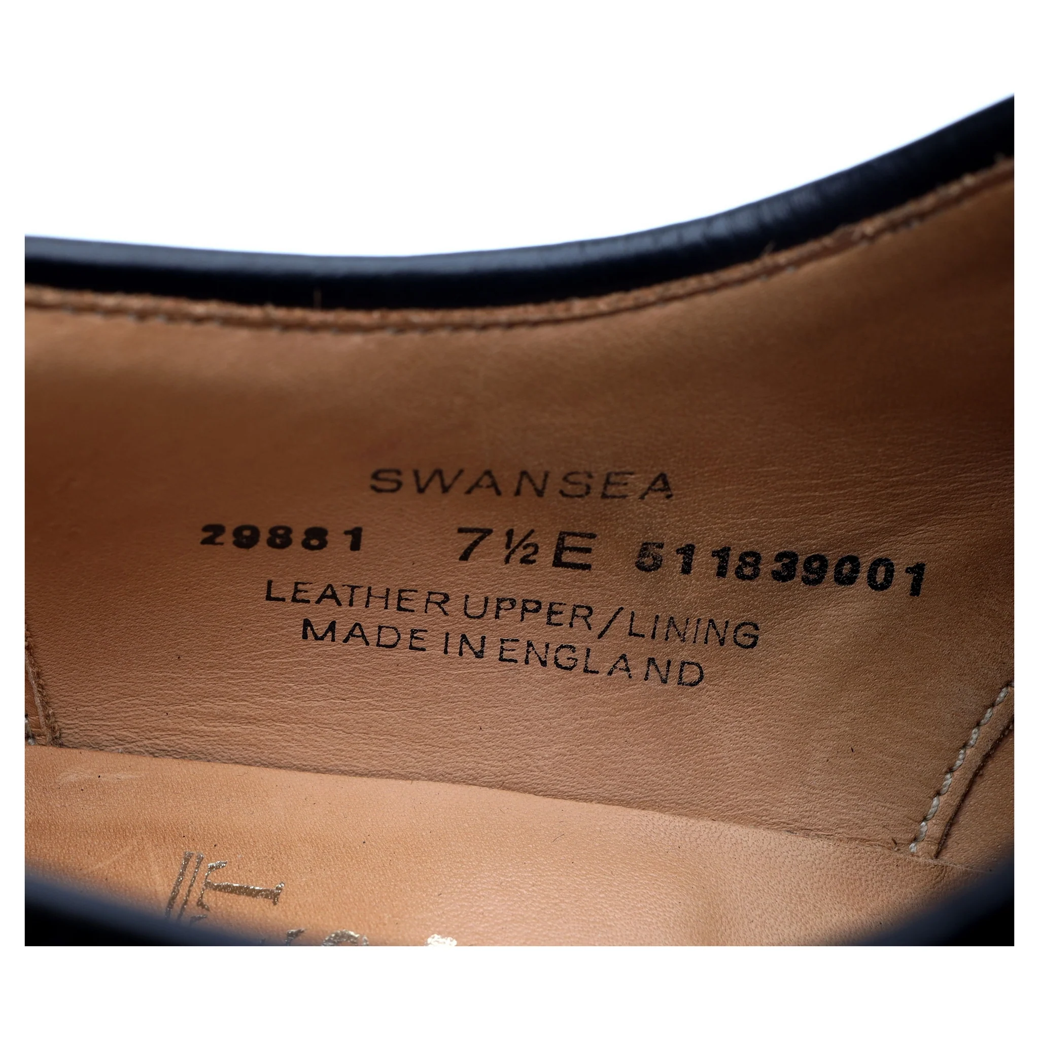 'Swansea' Black Leather Derby Brogues UK 7.5 E - Image 13