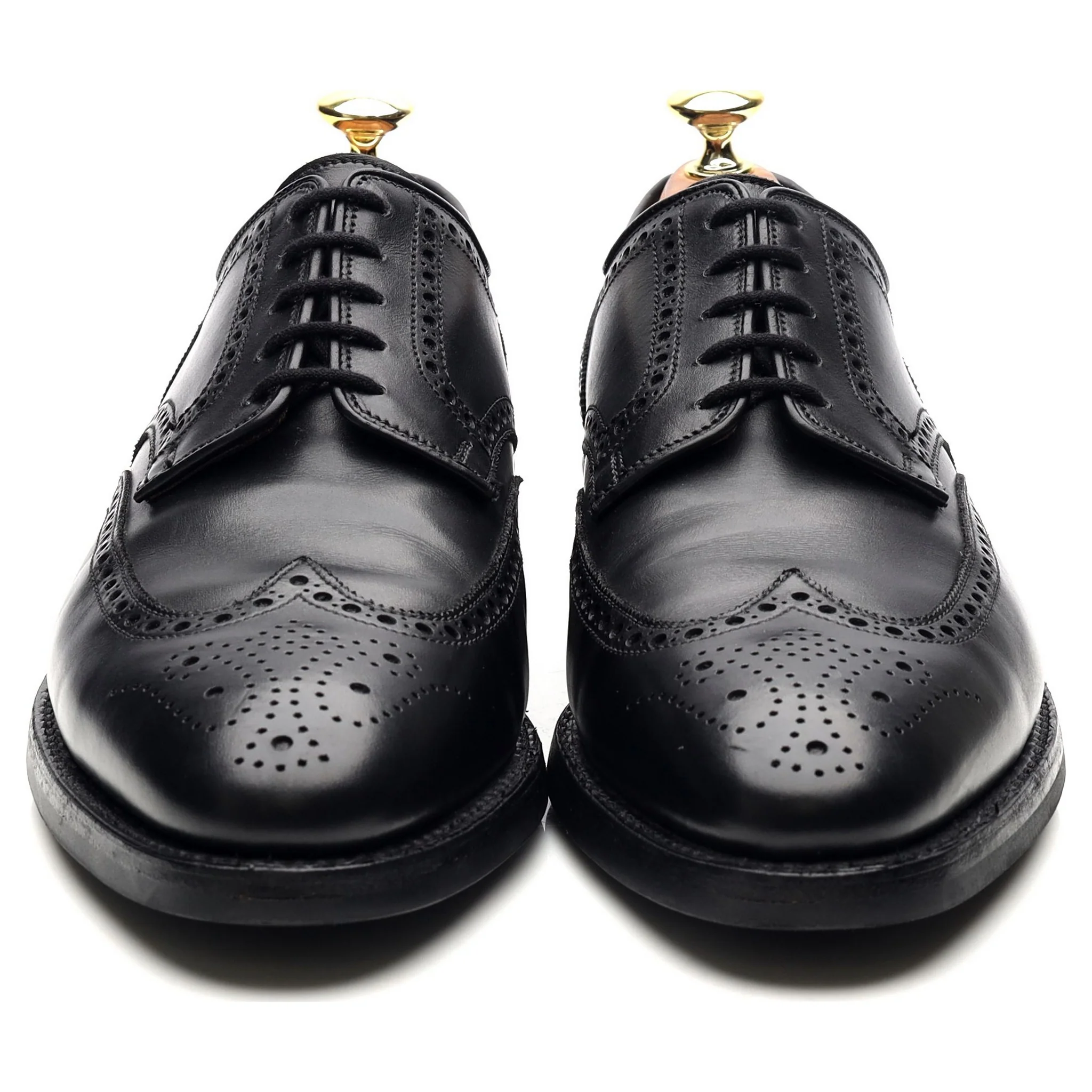'Swansea' Black Leather Derby Brogues UK 7.5 E - Image 8