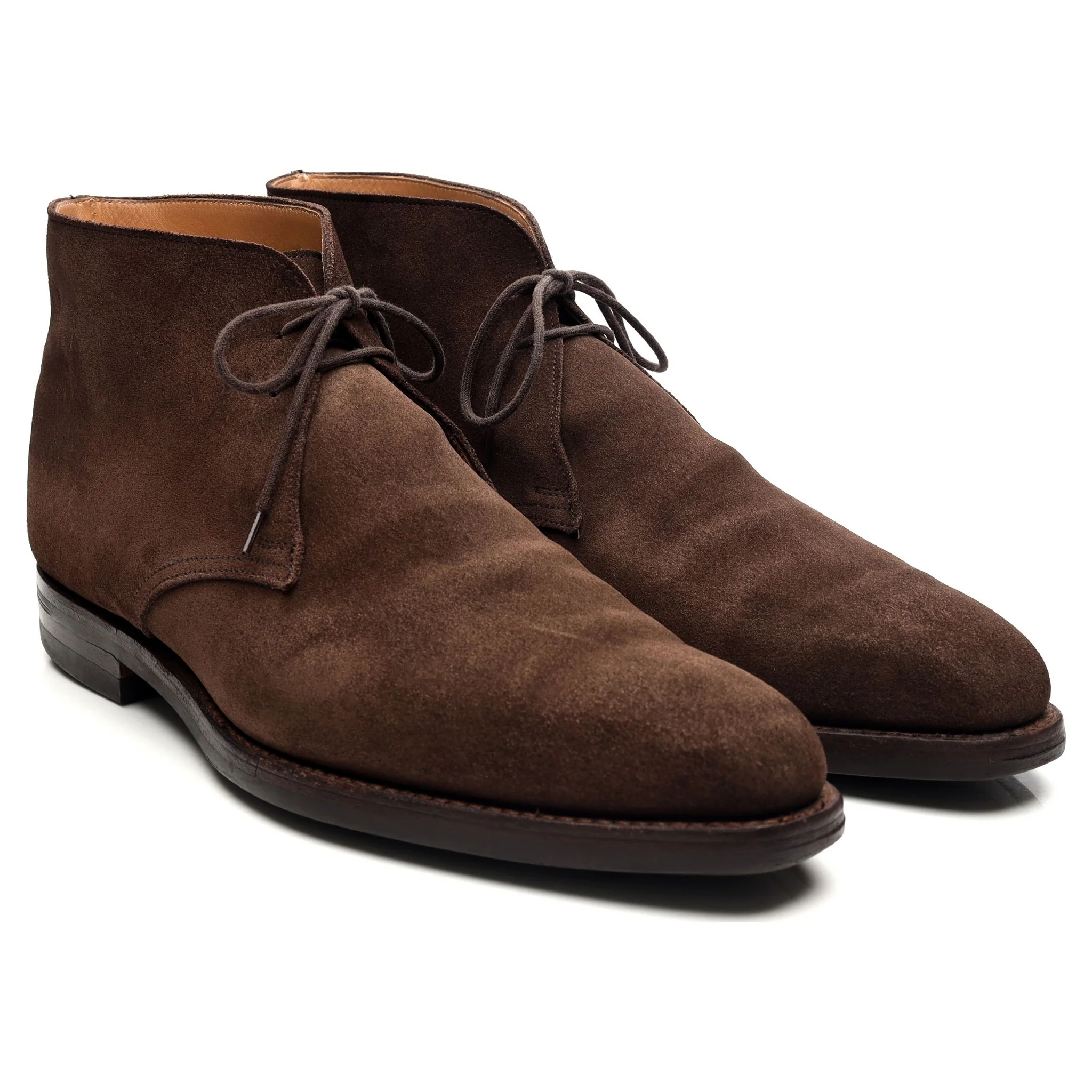 'Tetbury' Dark Brown Suede Chukka Boots UK 10 E - Image 7
