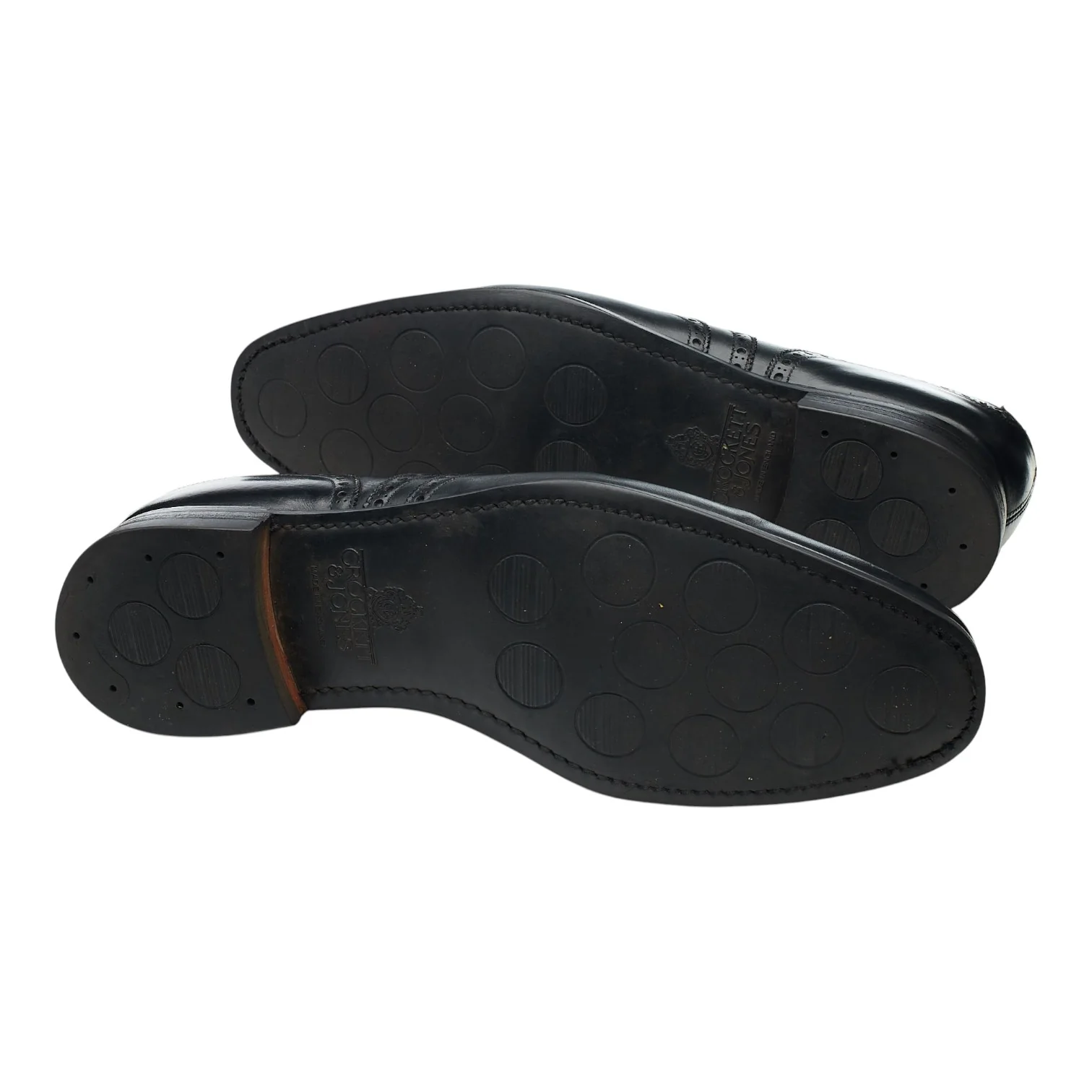'Clifford' Black Leather Oxford Brogues UK 9 E - Image 5