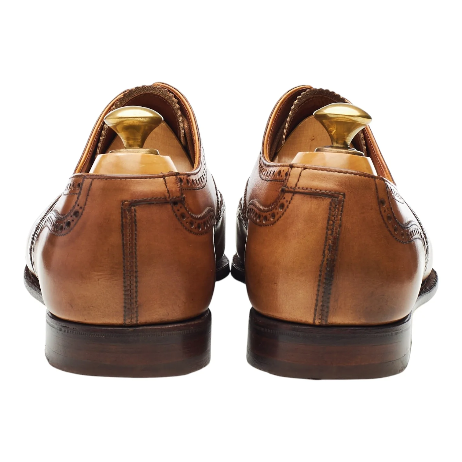 'Clifford' Tan Brown Leather Oxford Brogues UK 8.5 E - Image 4