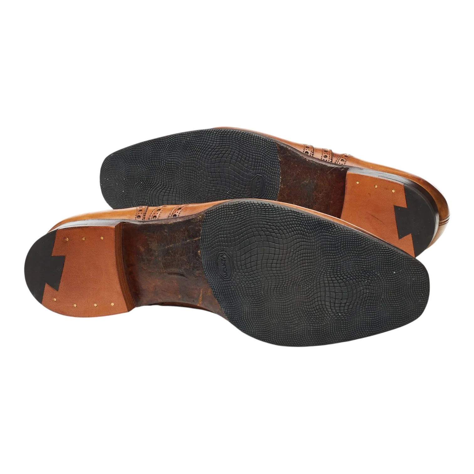 'Clifford' Tan Brown Leather Oxford Brogues UK 9 E - Image 5