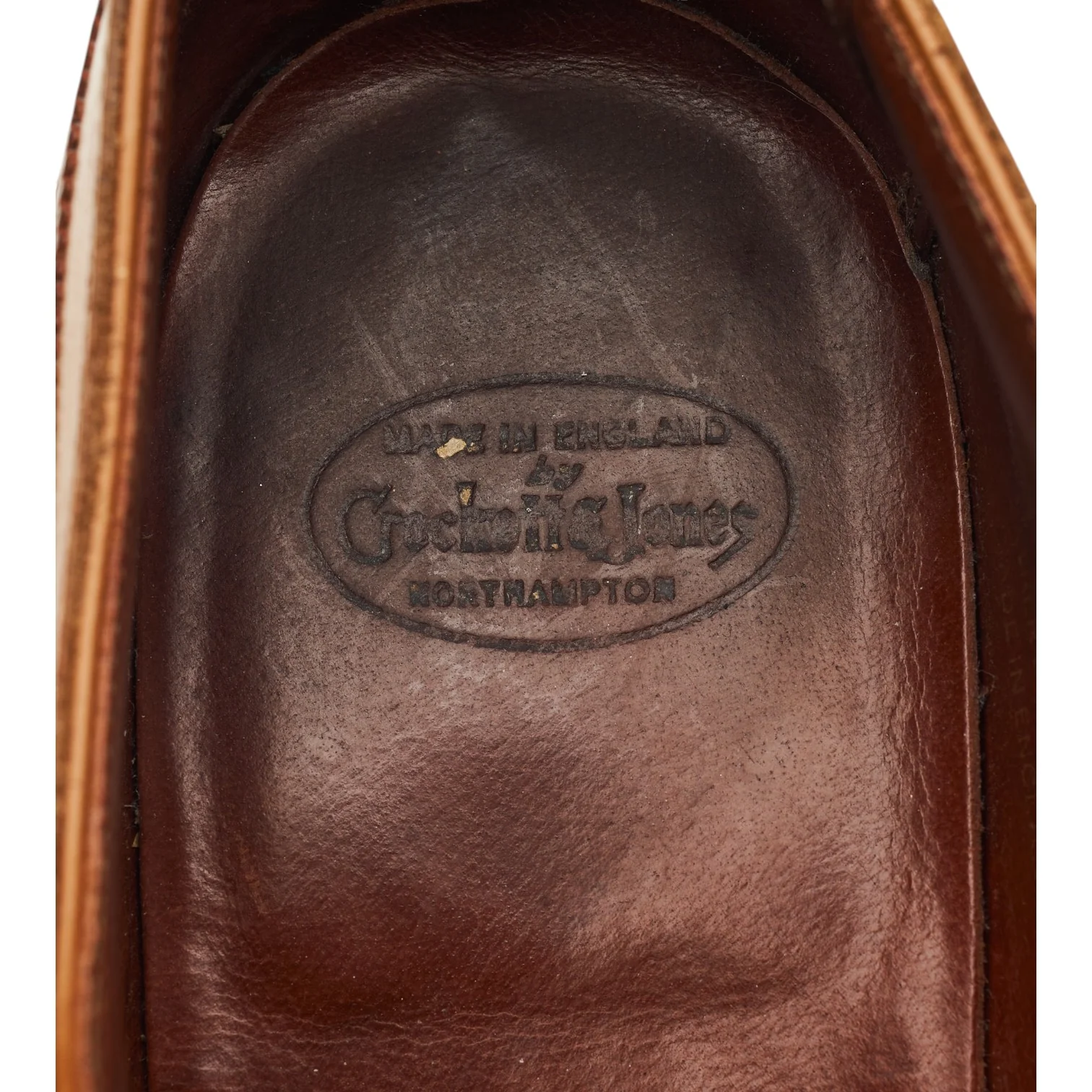 'Clifford' Tan Brown Leather Oxford Brogues UK 9 E - Image 6