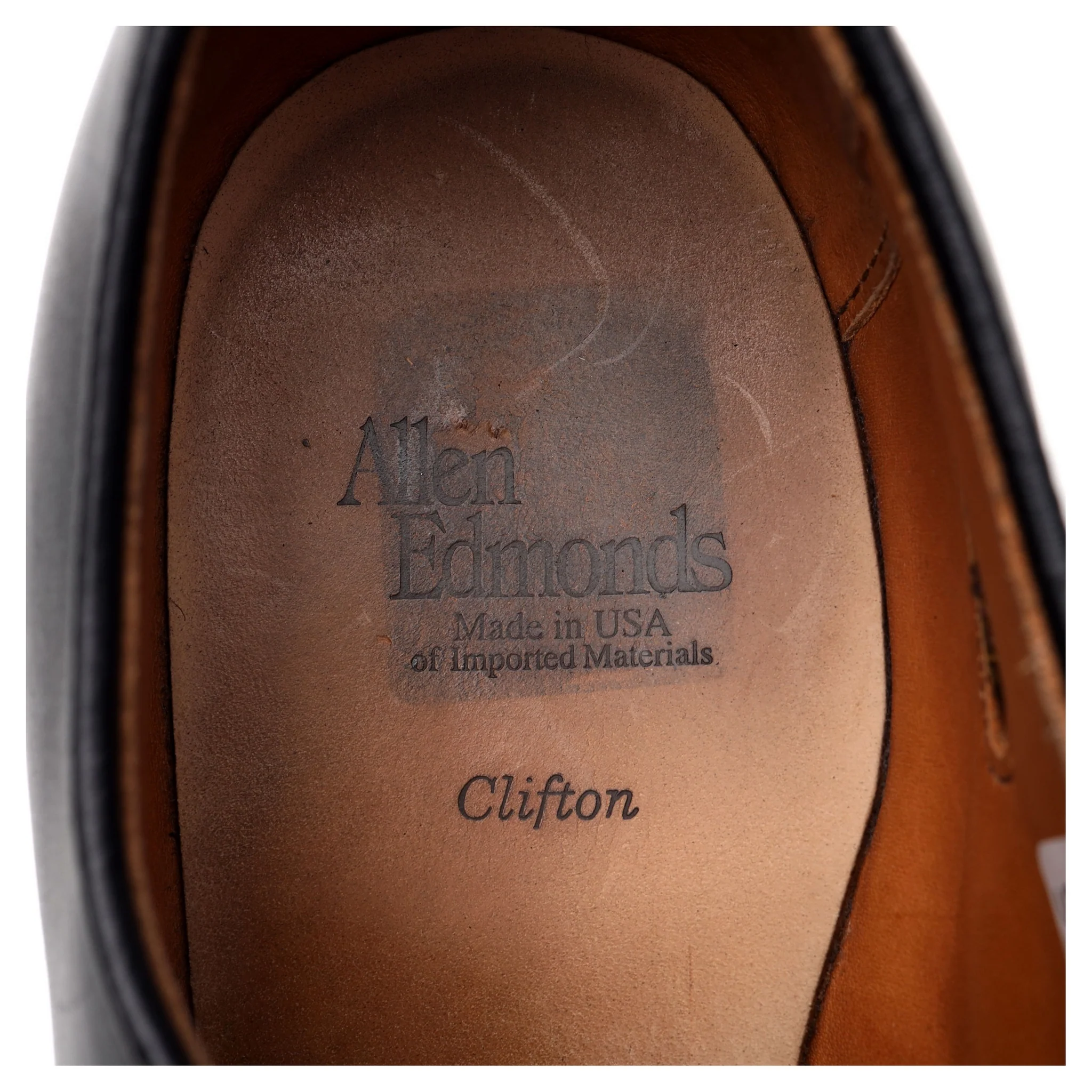 'Clifton' Black Leather Derby UK 7 US 8 EEE - Image 6