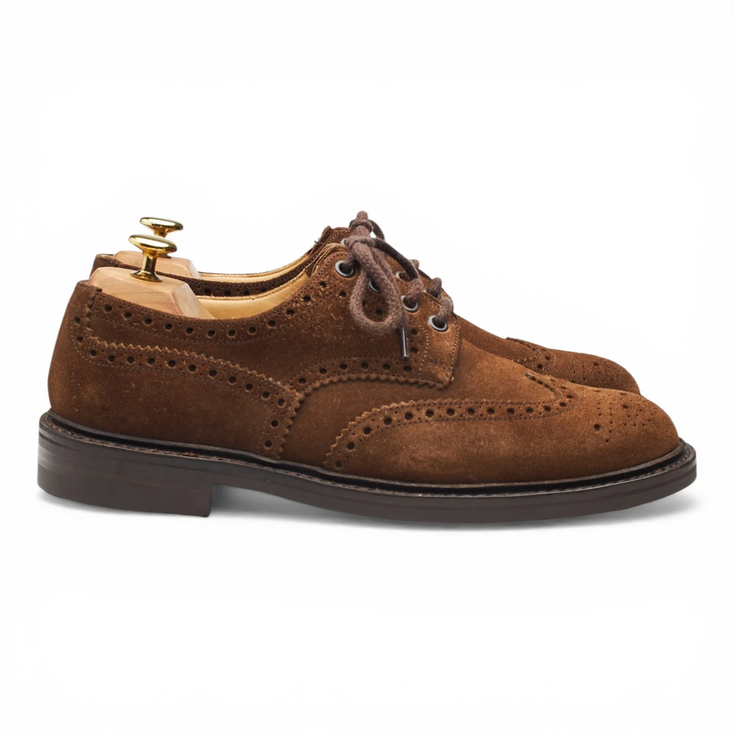 'Coleby' Brown Suede Derby Brogues UK 8 G