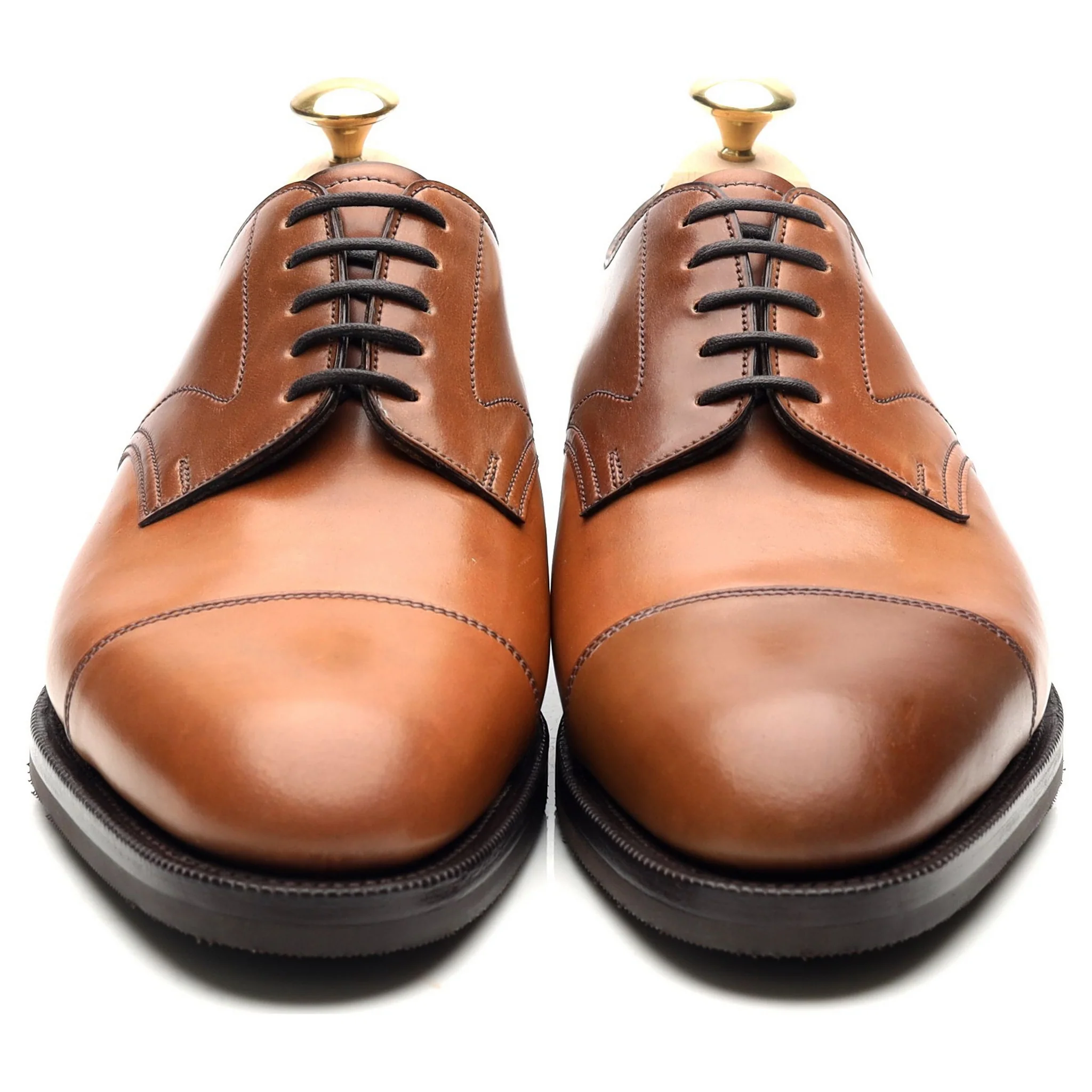 'Coniston' Brown Cordovan Leather Derby UK 6 E - Image 8