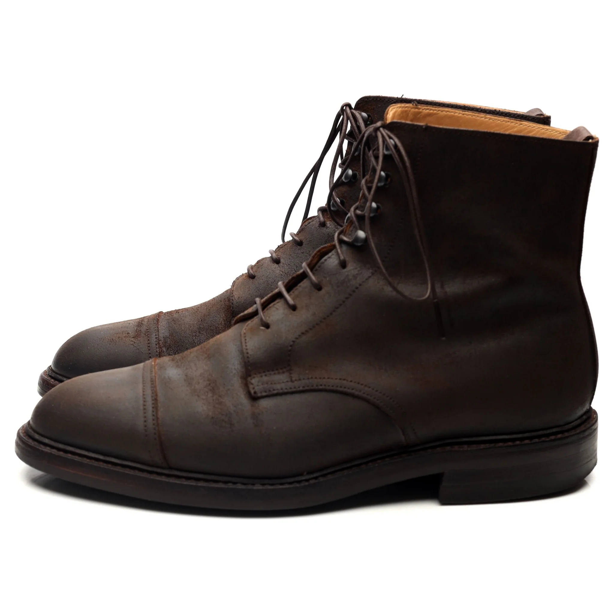 'Coniston' Dark Brown Rough-Out Suede Boots UK 8 E - Image 2