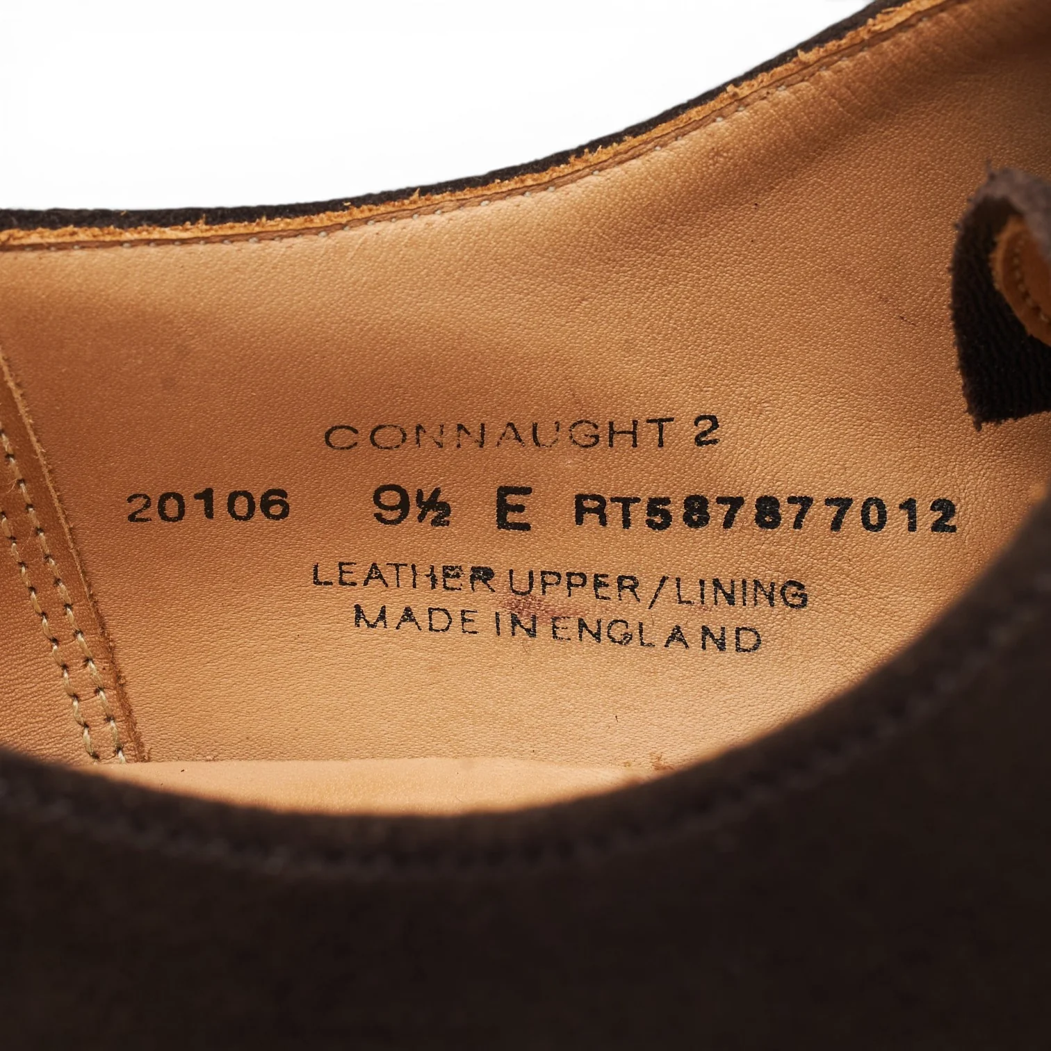 'Connaught 2' Dark Brown Suede Oxford UK 9.5 E - Image 7