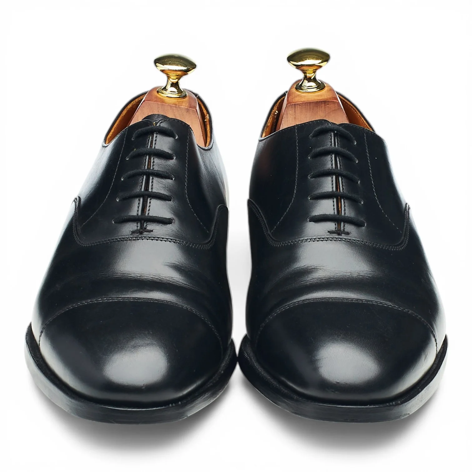 'Connaught' Black Leather Oxford UK 7.5 F - Image 2