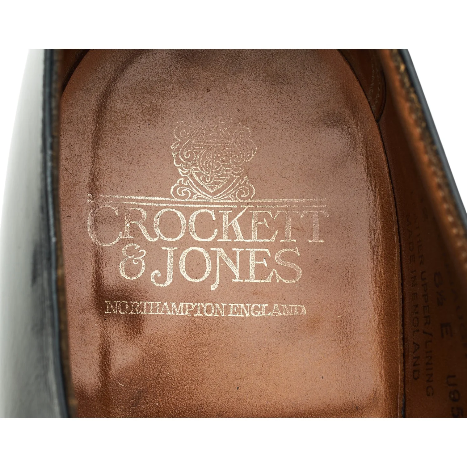 'Connaught' Black Leather Oxford UK 8.5 E - Image 7