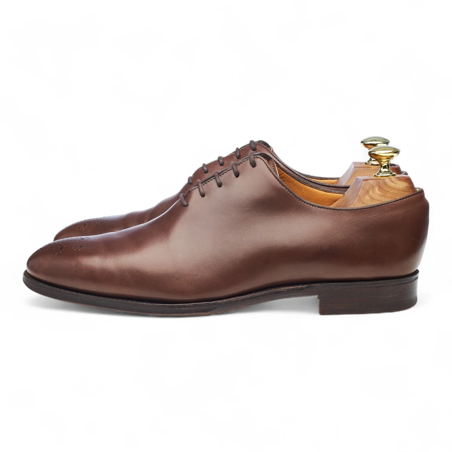 'Connaught' Brown Leather Wholecut Oxford UK 7.5 F - Image 3
