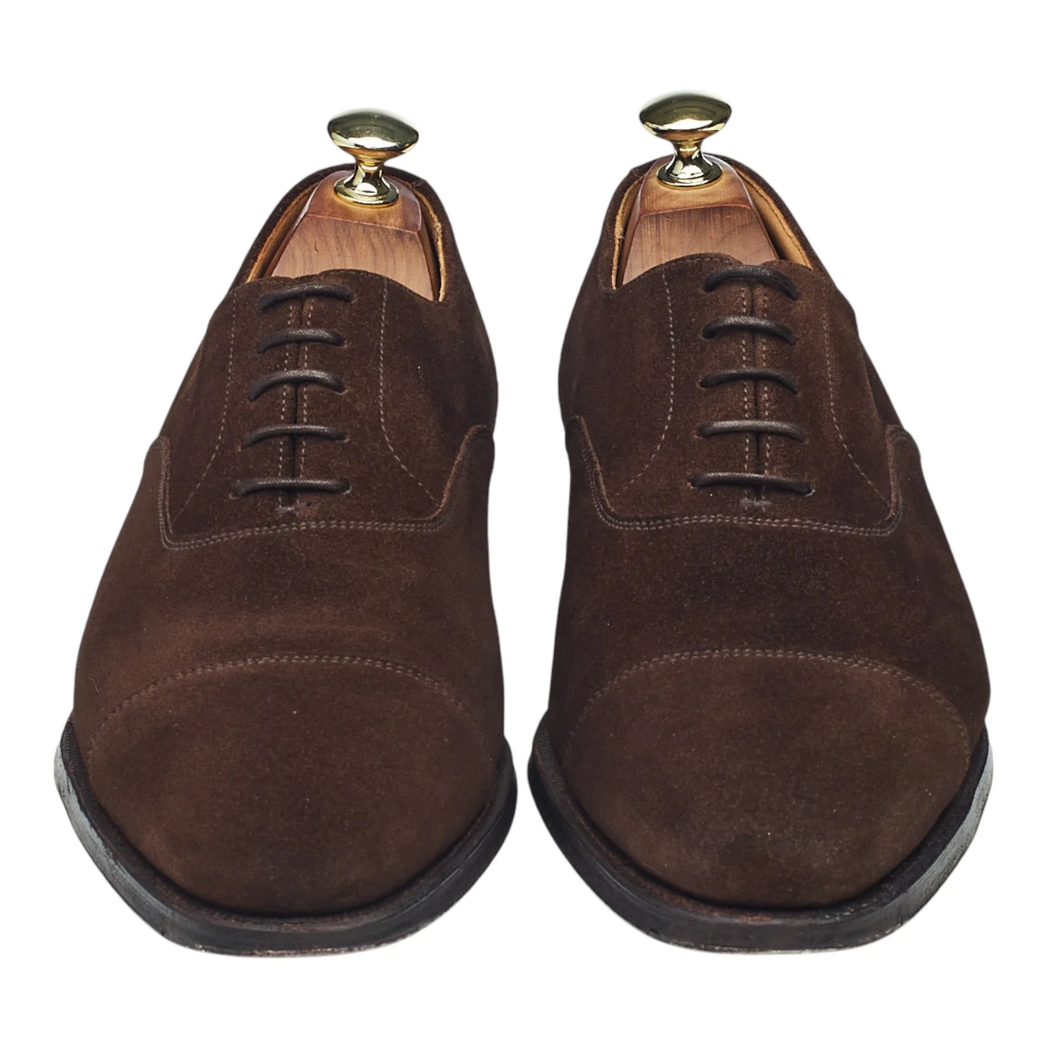 'Connaught' Dark Brown Suede Oxford UK 7.5 E - Image 2
