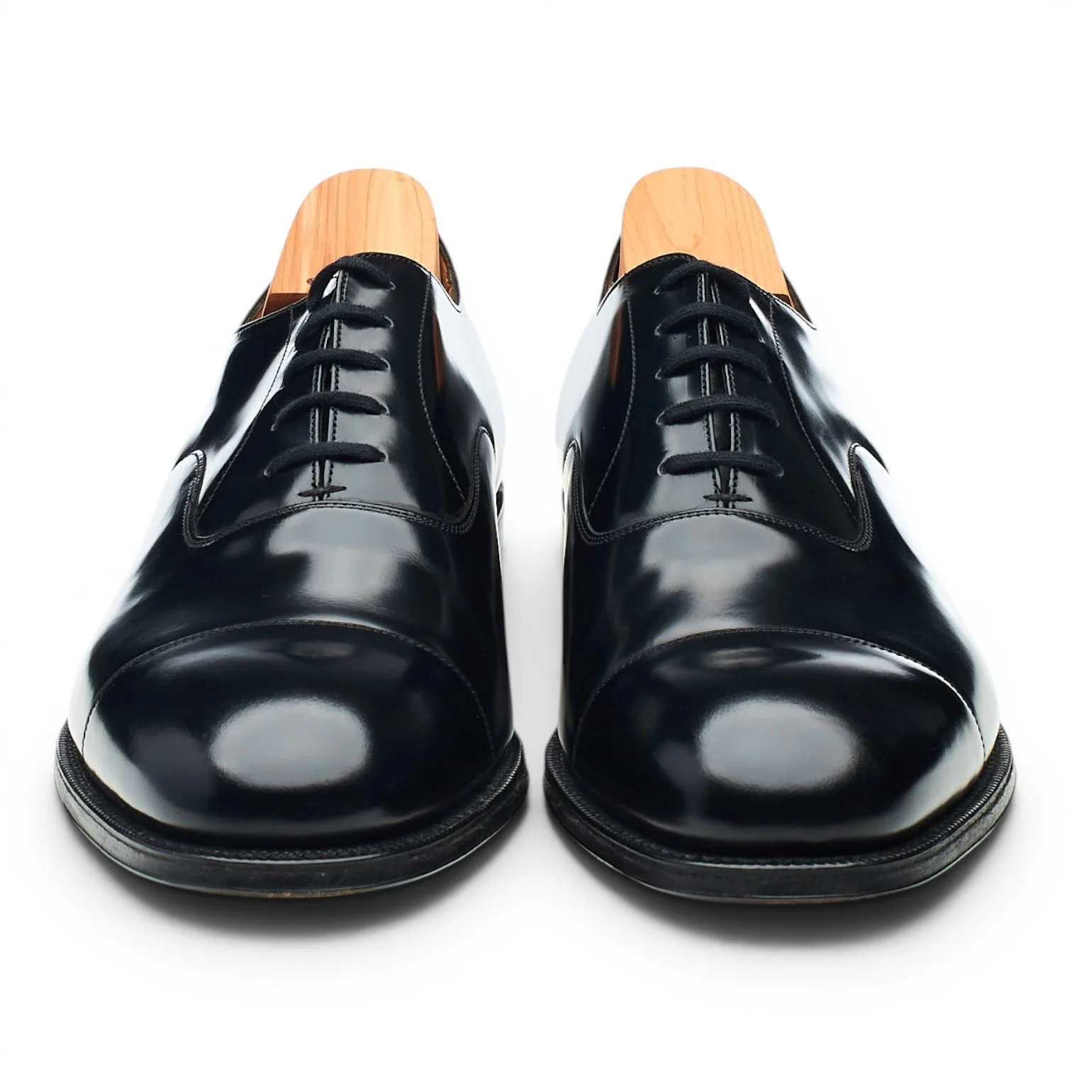 'Consul' Black Leather Oxford UK 10 G - Image 2