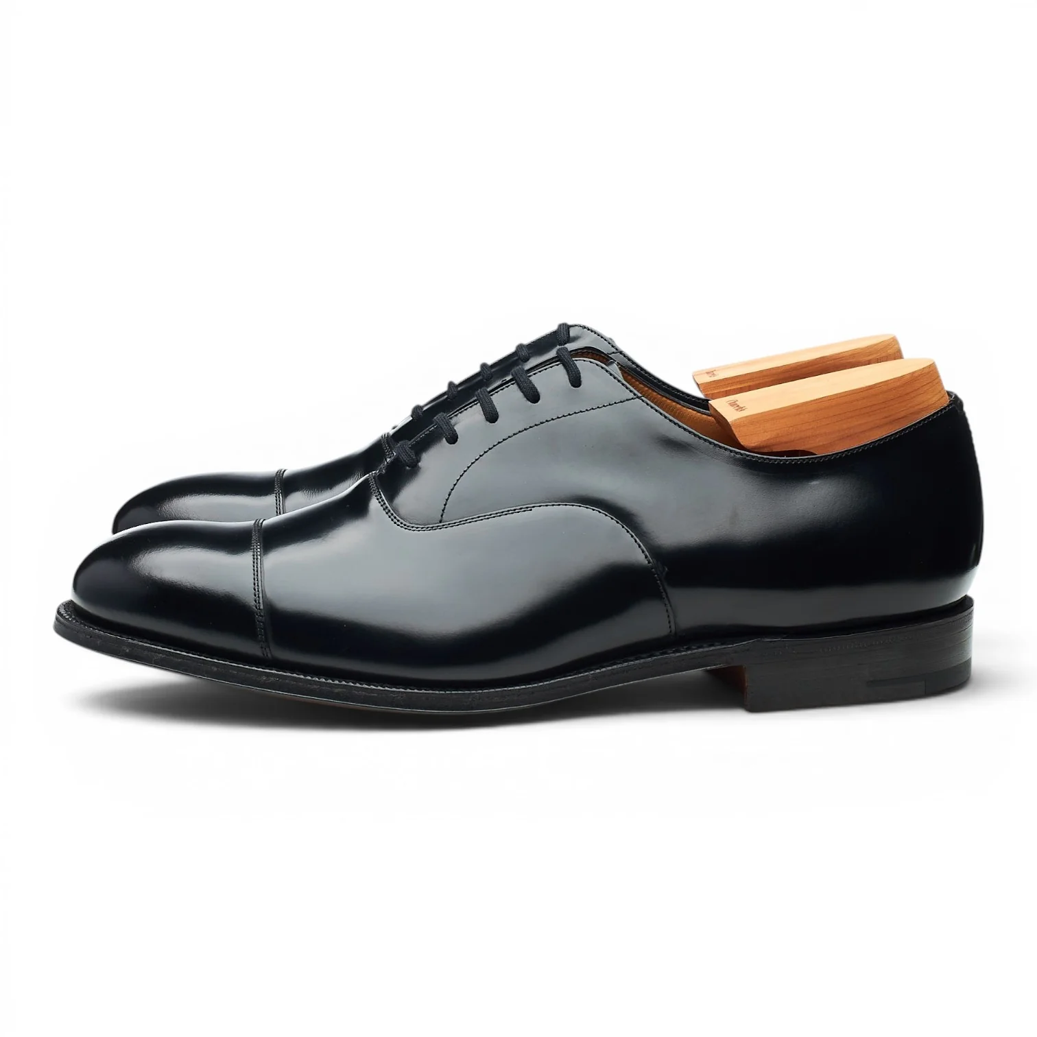 'Consul' Black Leather Oxford UK 10 G - Image 3