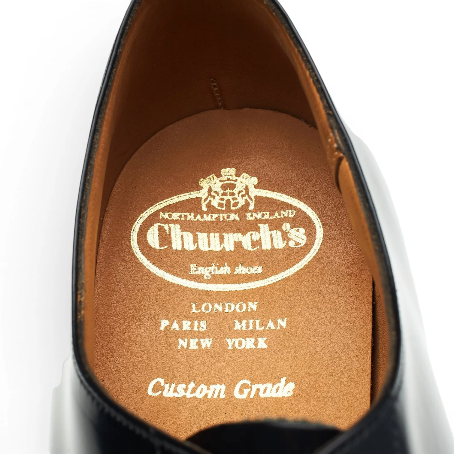 'Consul' Black Leather Oxford UK 10 G - Image 7