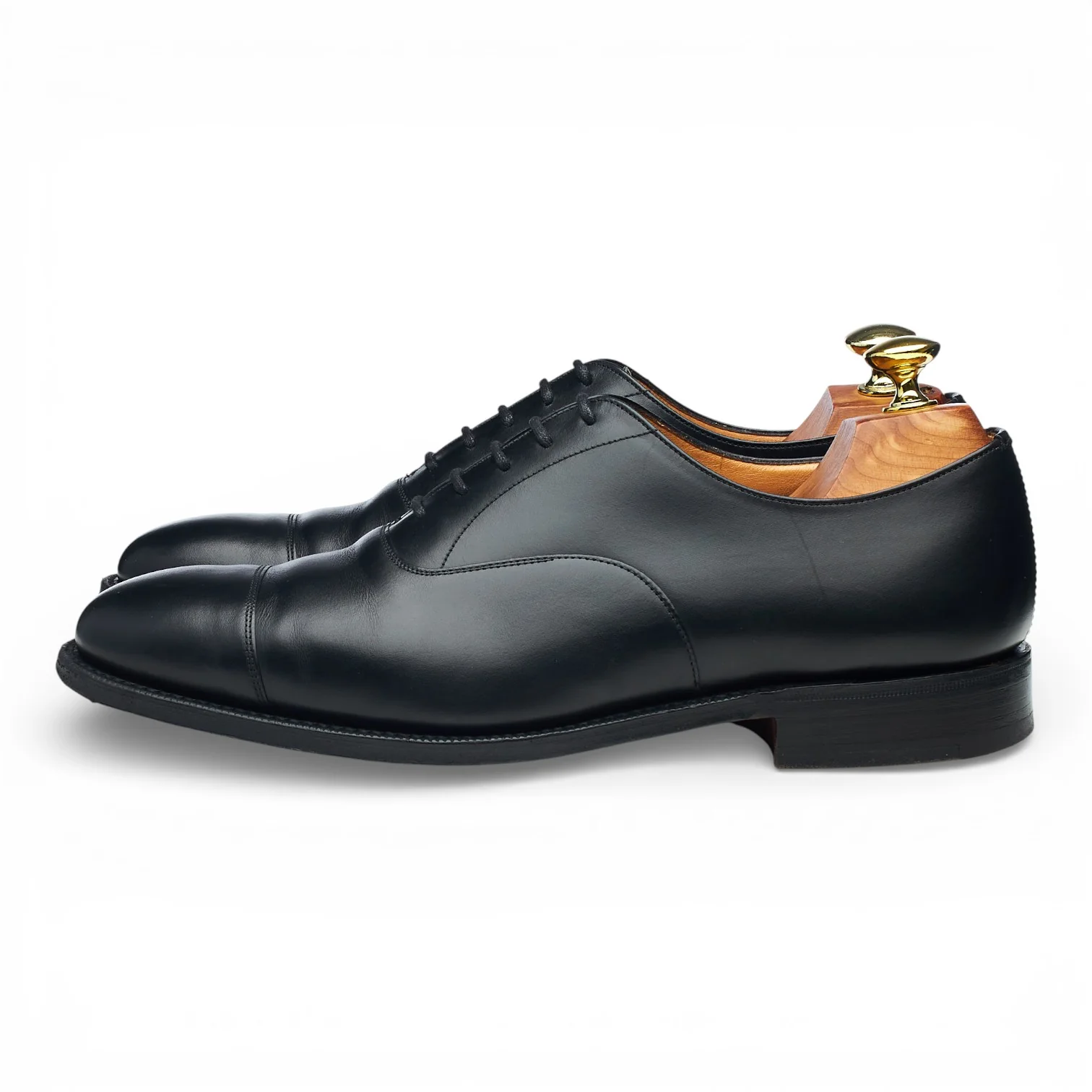 'Consul' Black Leather Oxford UK 7.5 F - Image 3