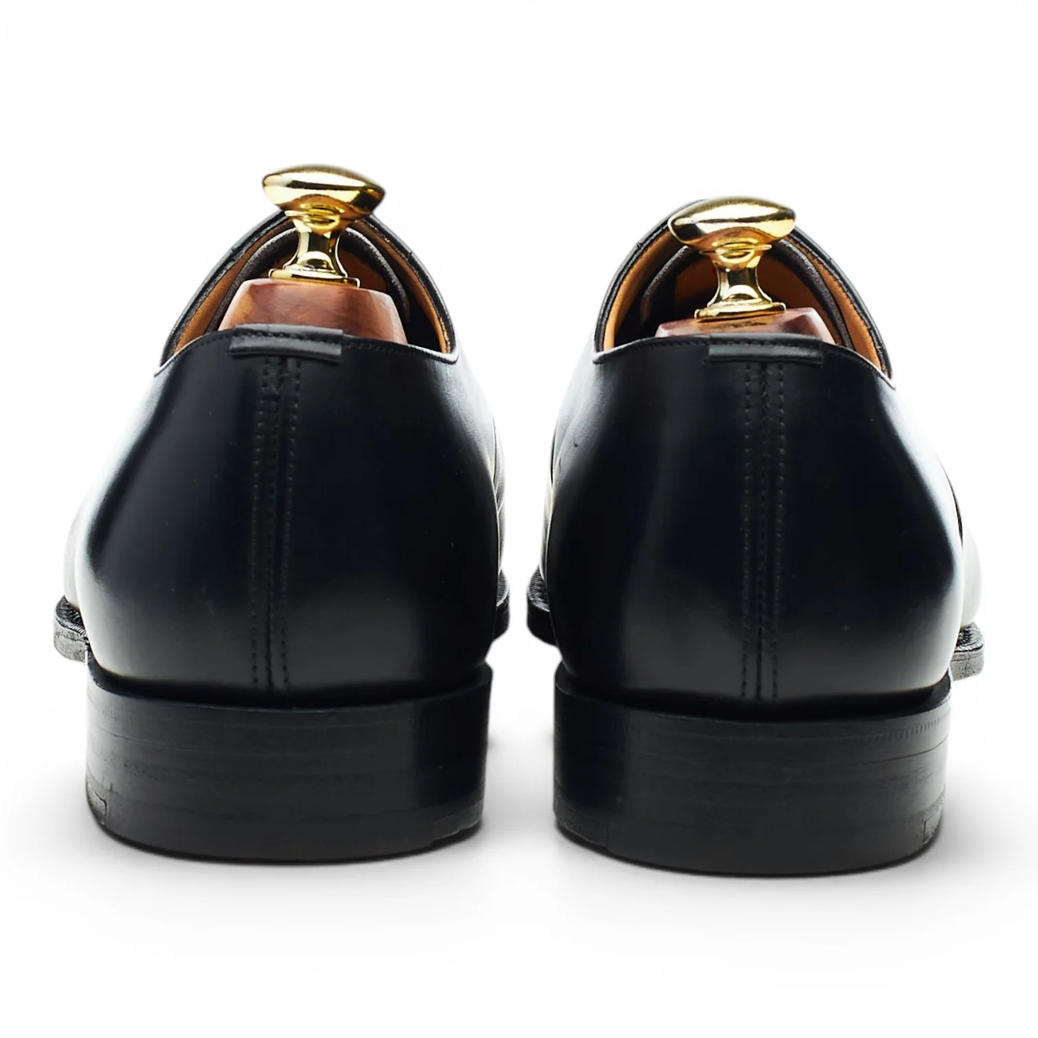 'Consul' Black Leather Oxford UK 7 G - Image 4