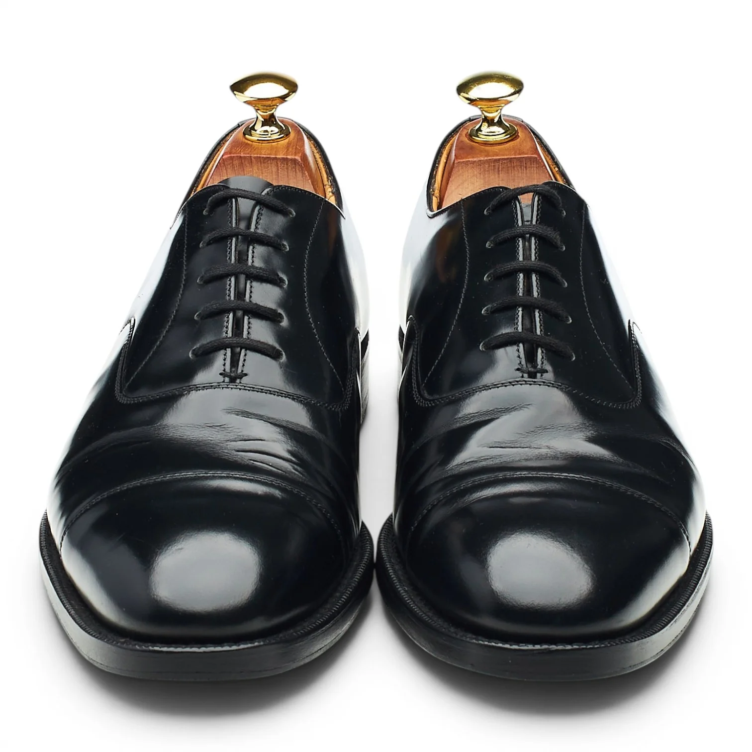 'Consul' Black Leather Oxford UK 8 F - Image 2
