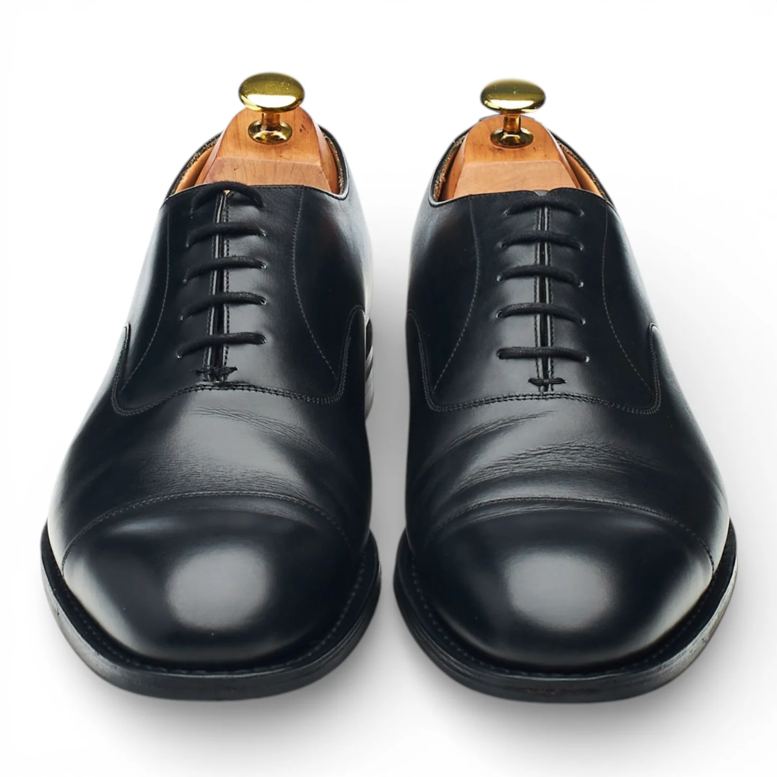 'Consul' Black Leather Oxford UK 8 G - Image 2
