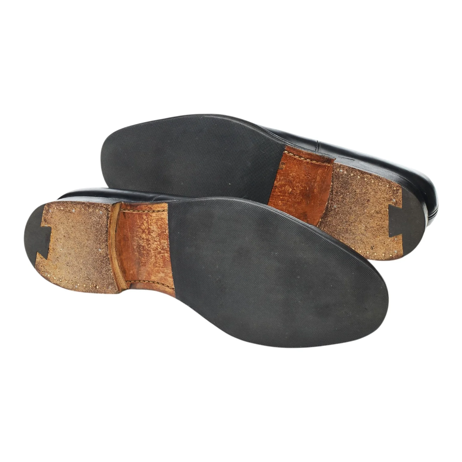 'Consul' Black Leather Oxford UK 9 H - Image 5
