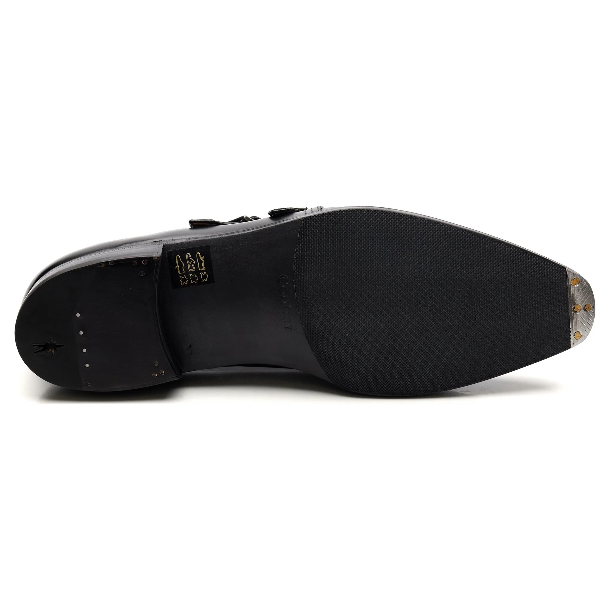 'Twin' Black Leather Double Monk Strap UK 9 E - Image 12
