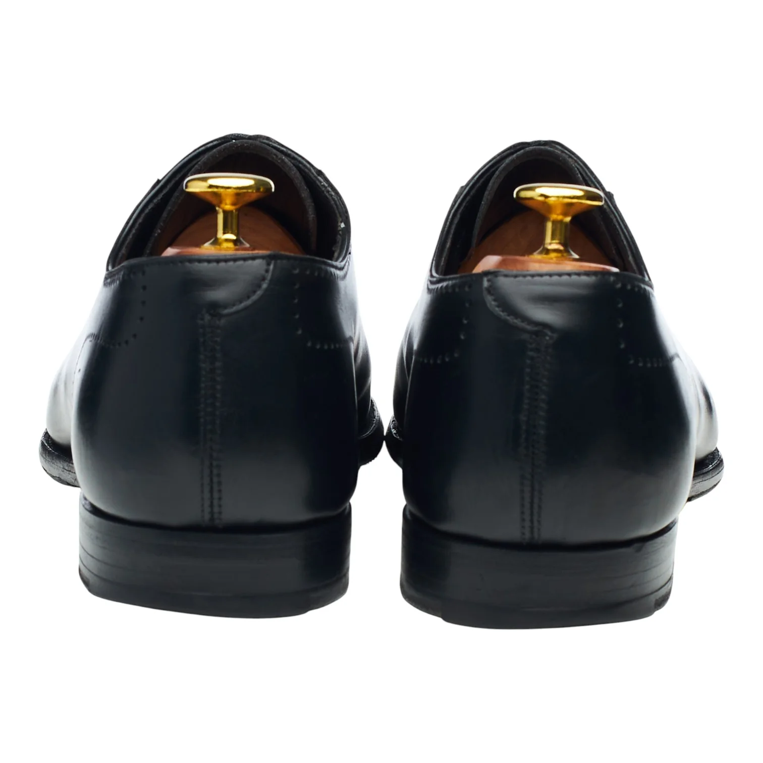 'Courtaney' Black Leather U-Throat Oxford UK 8 E - Image 5