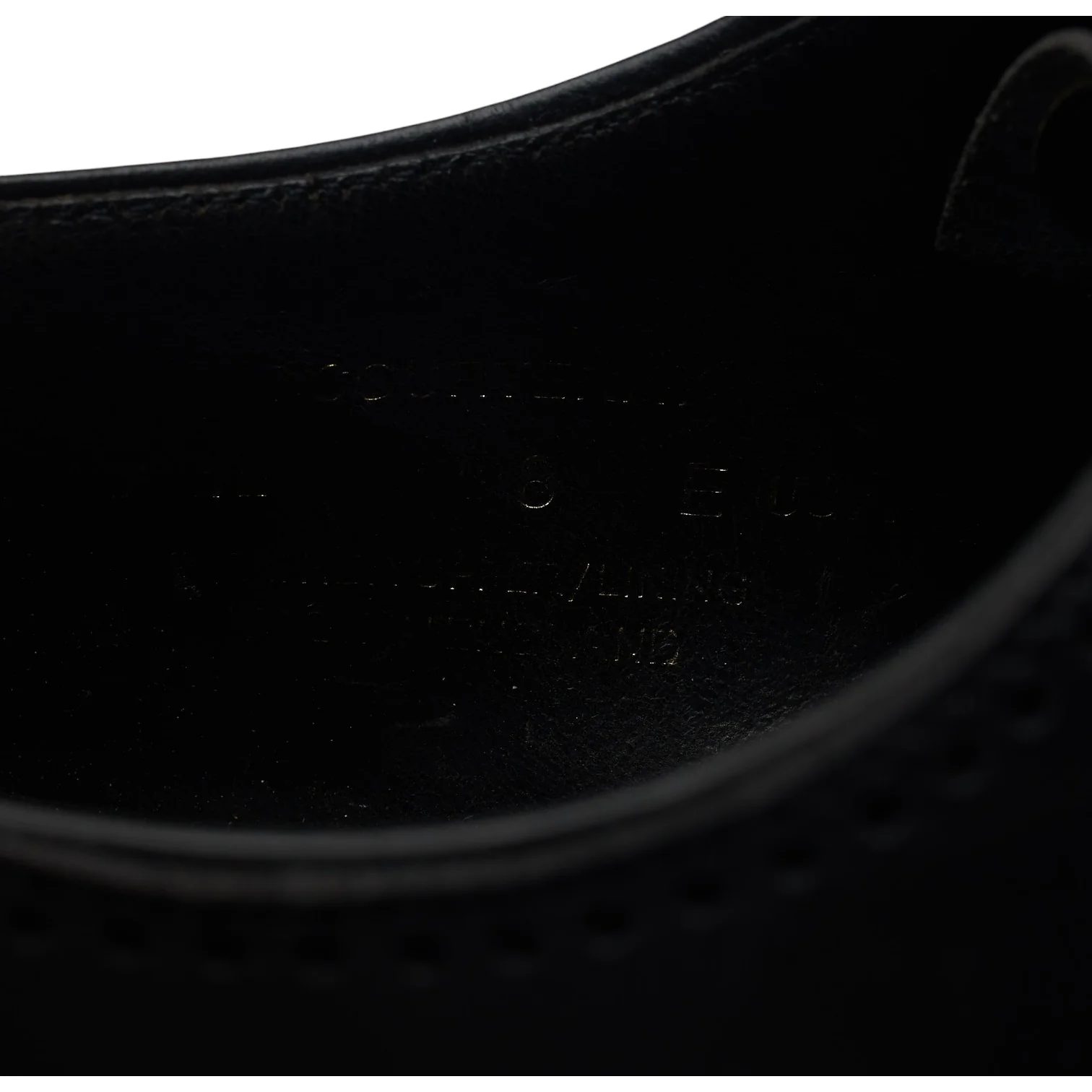 'Courtaney' Black Leather U-Throat Oxford UK 8 E - Image 8
